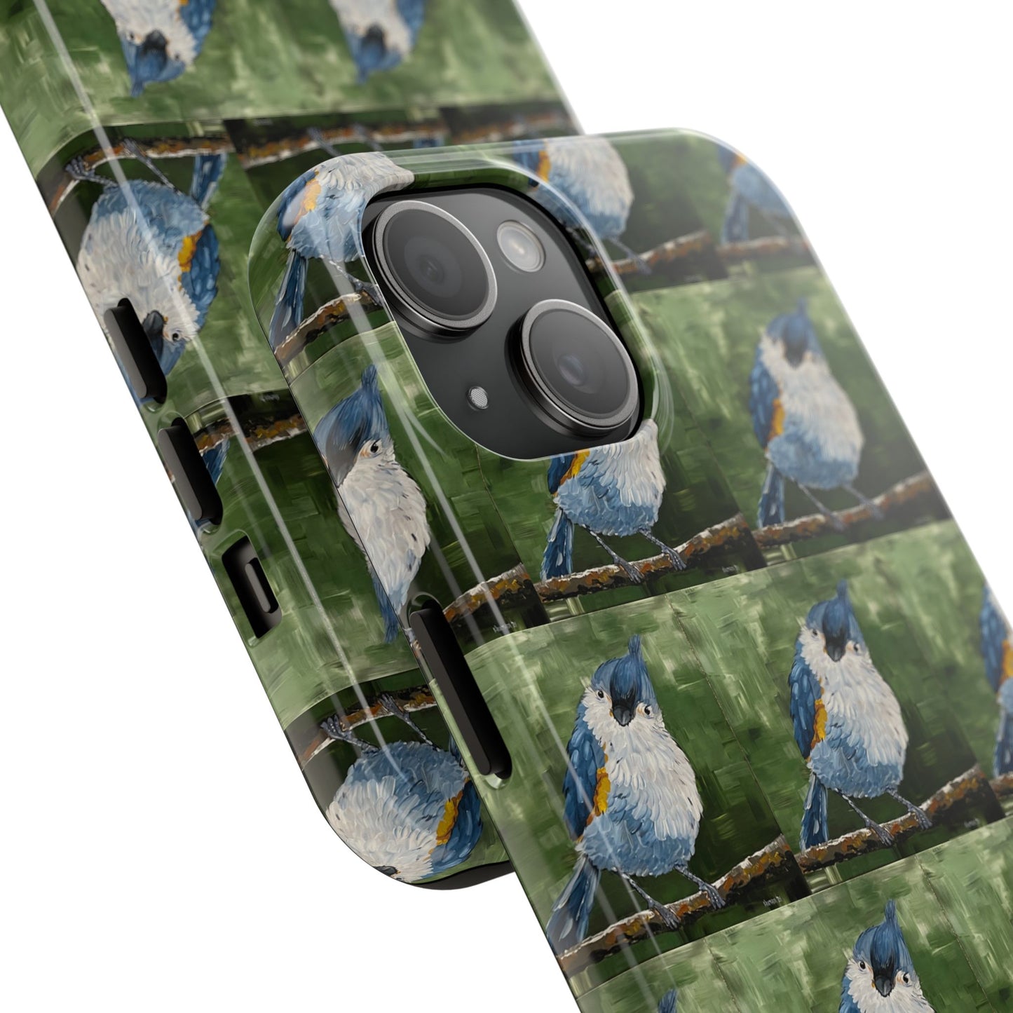 Phone Case: Titmouse Bird Tough Phone Case - BirdInspired Design