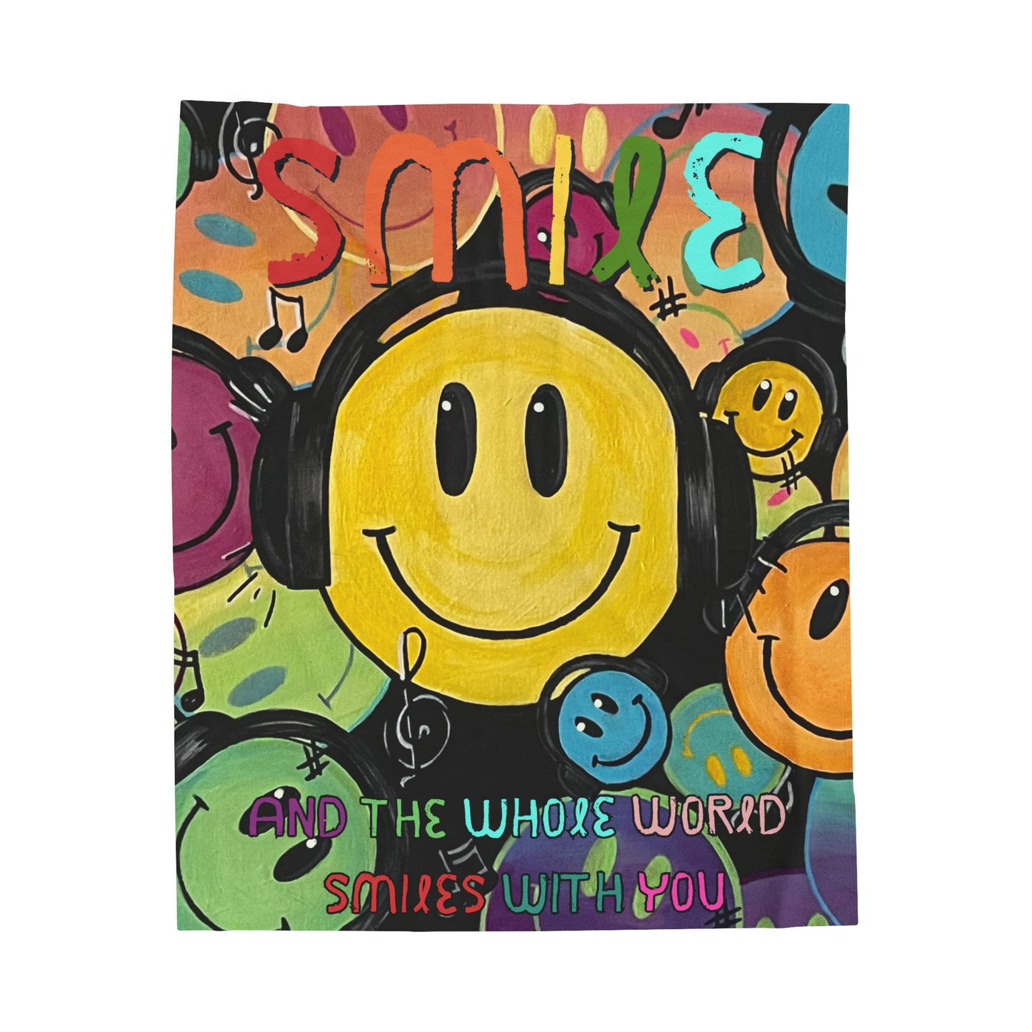 Blanket: Smile Velveteen Plush Blanket