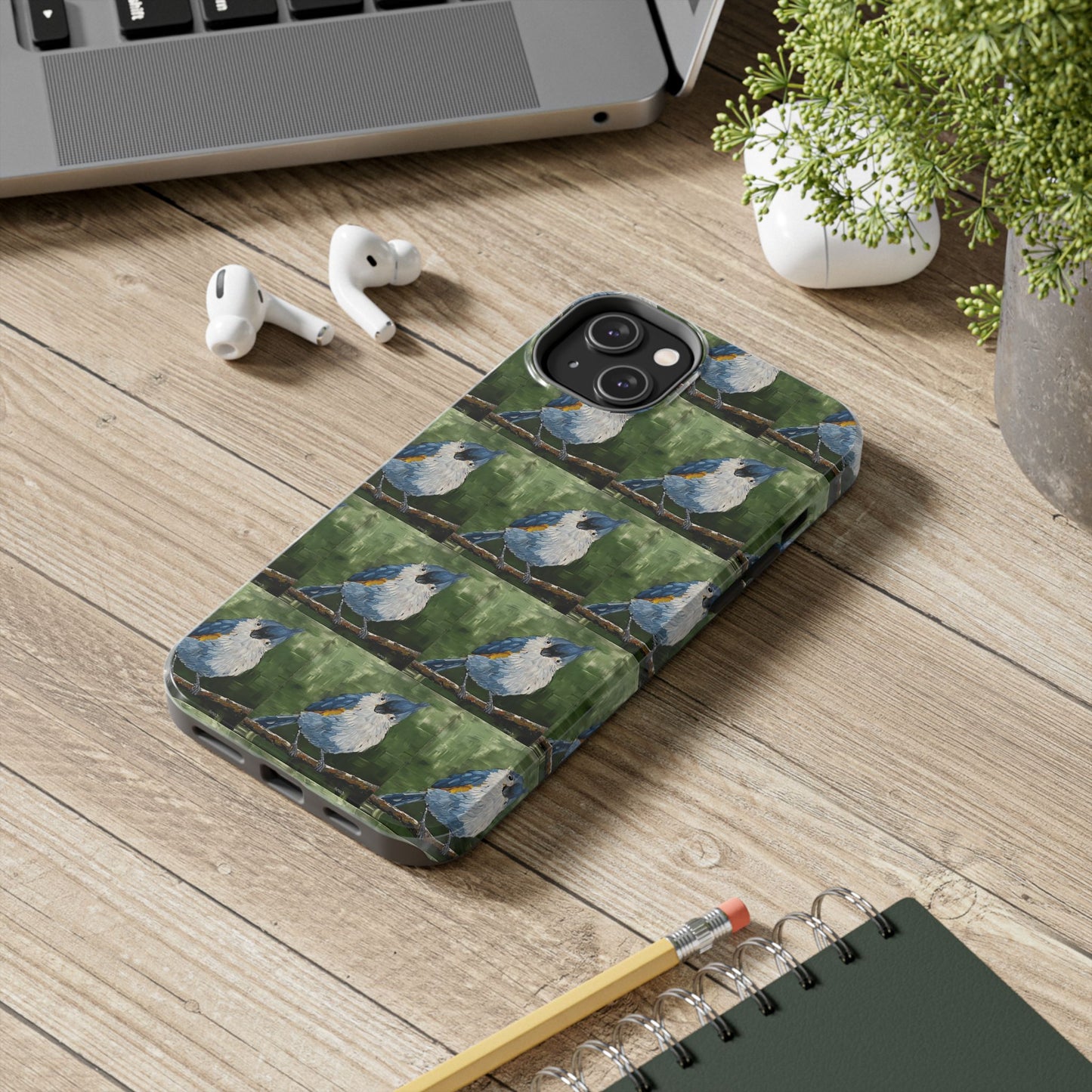 Phone Case: Titmouse Bird Tough Phone Case - BirdInspired Design