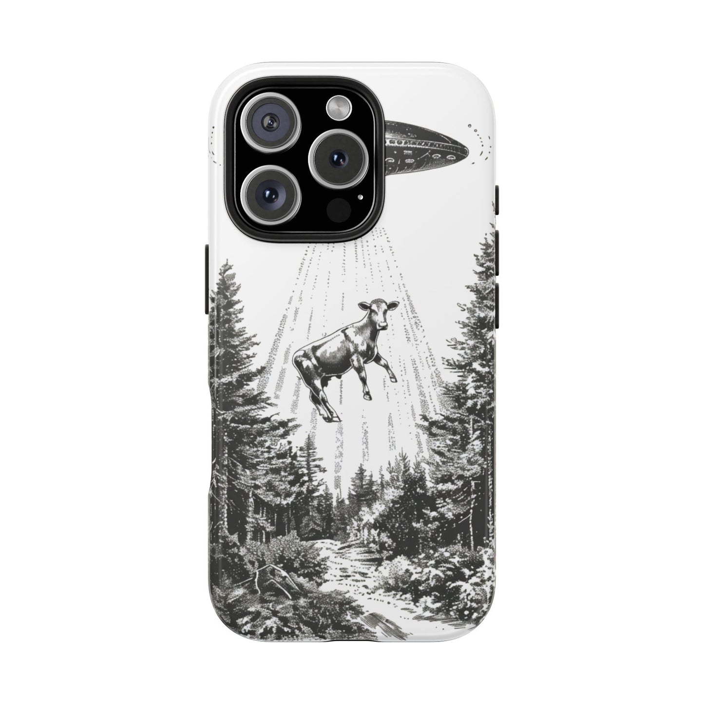 Phone Case: Alien Cow Tough Phone Case - Alien Inspired Design