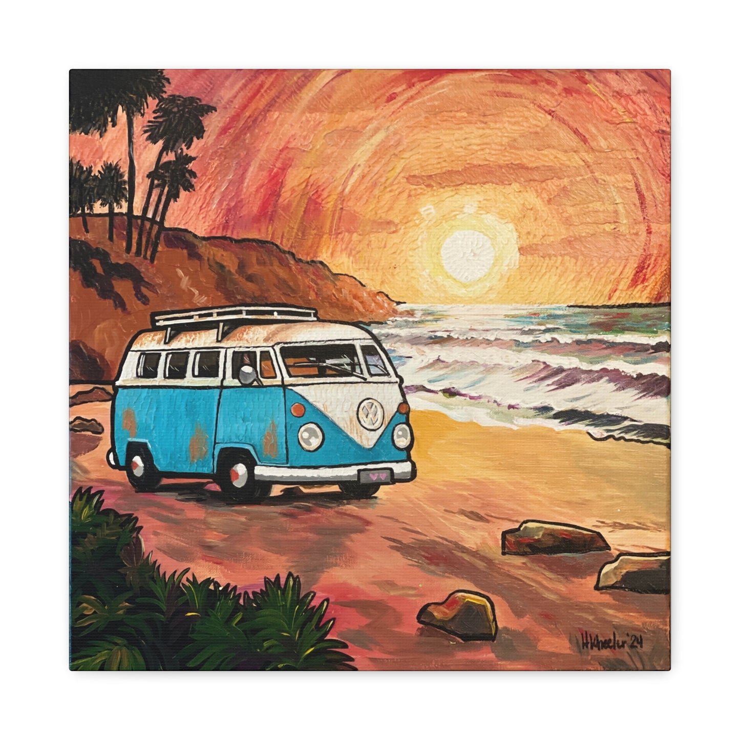 Art: California Beach Canvas Print