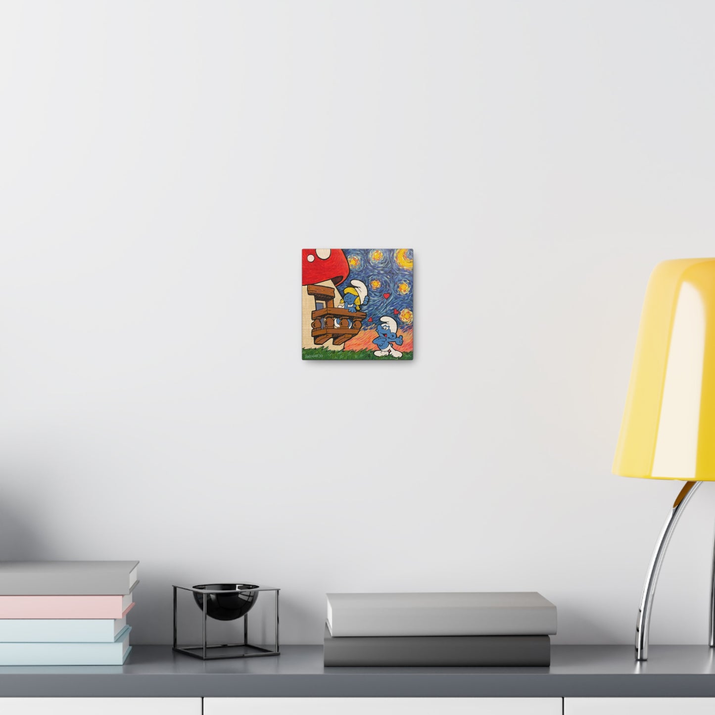 Art: Love and a Starry Night Canvas Print