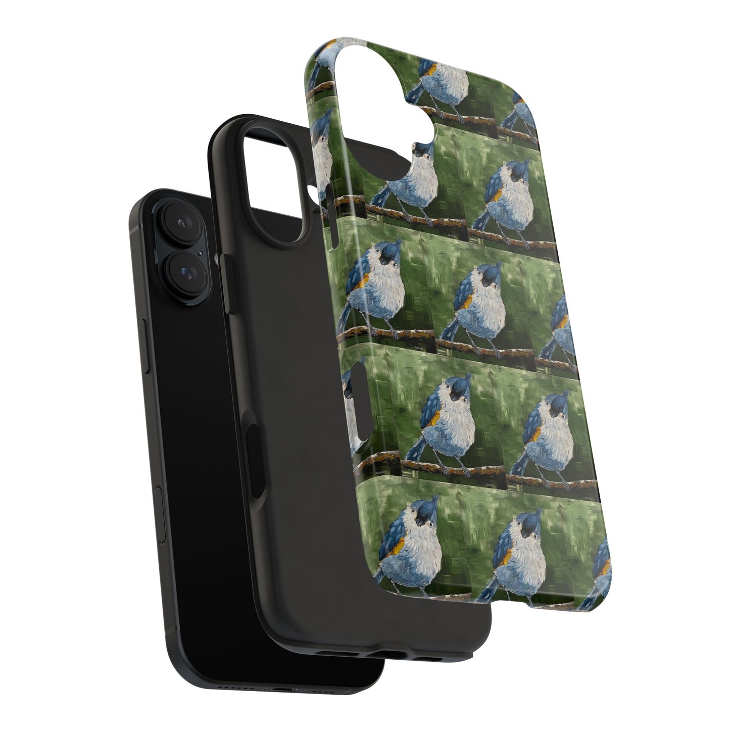 Phone Case: Titmouse Bird Tough Phone Case - BirdInspired Design