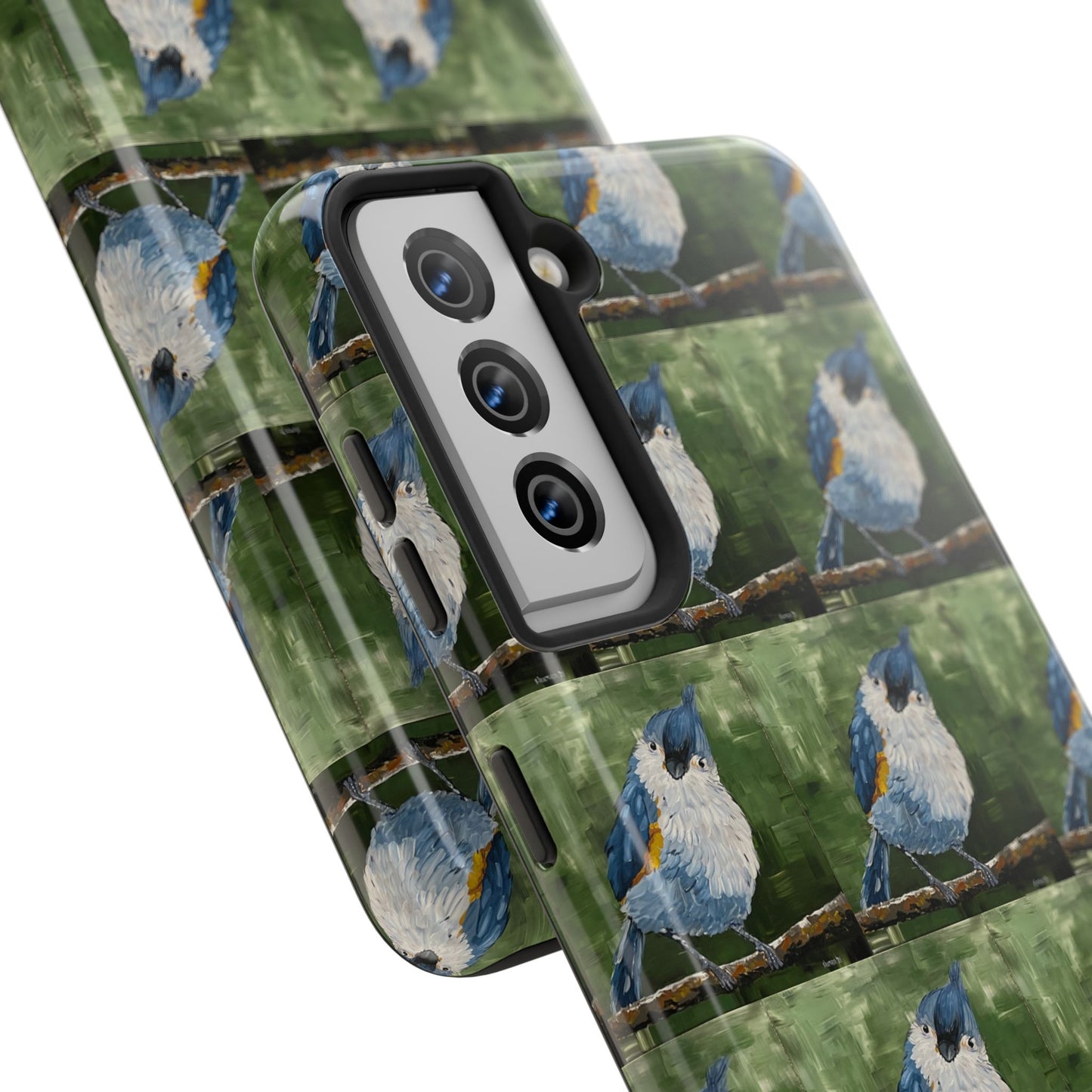 Phone Case: Titmouse Bird Tough Phone Case - BirdInspired Design