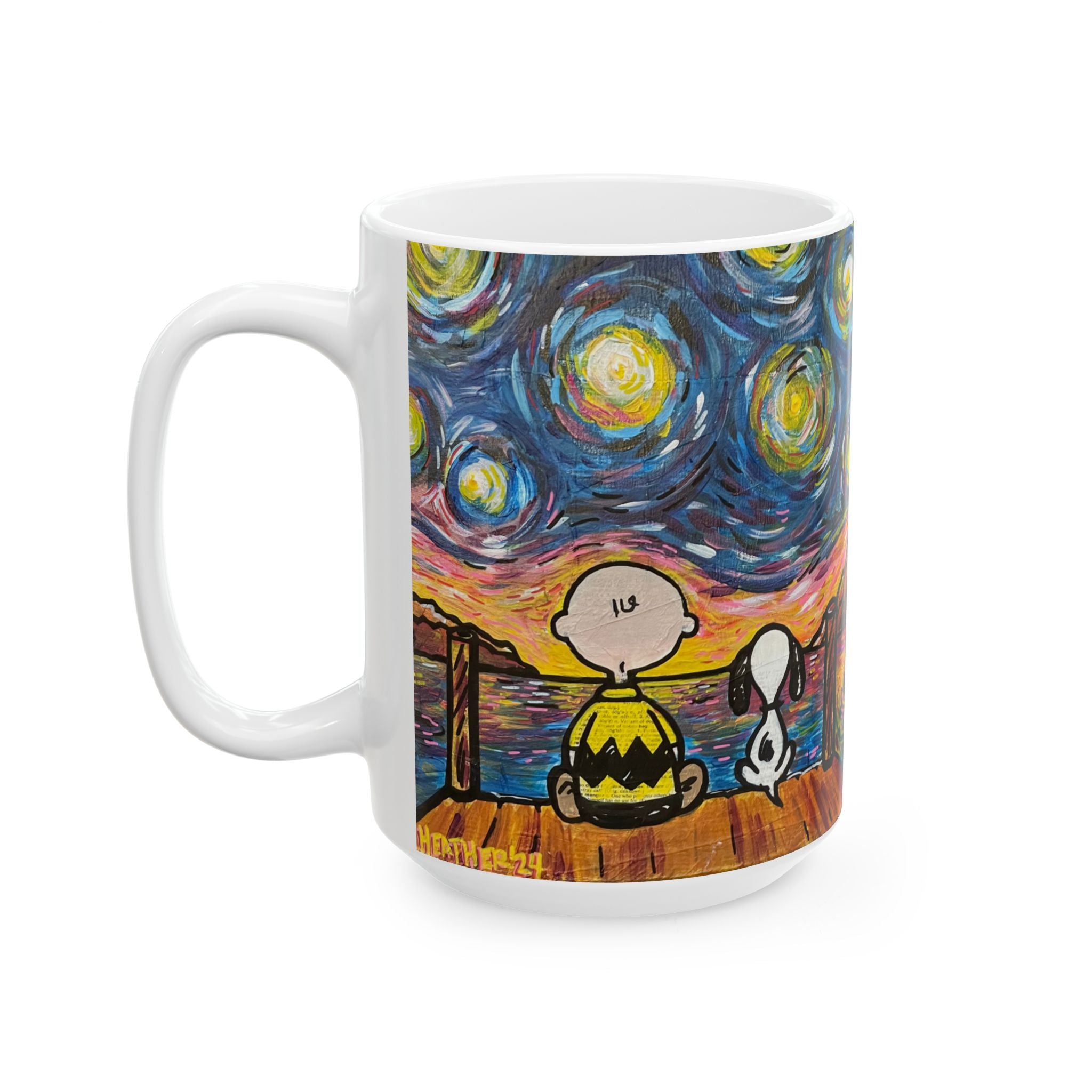 Mug: Starry Night 2 Pics Ceramic Mug, (11oz, 15oz)