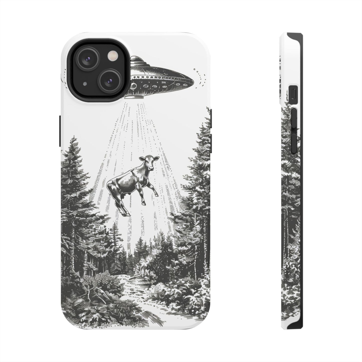 Phone Case: Alien Cow Tough Phone Case - Alien Inspired Design