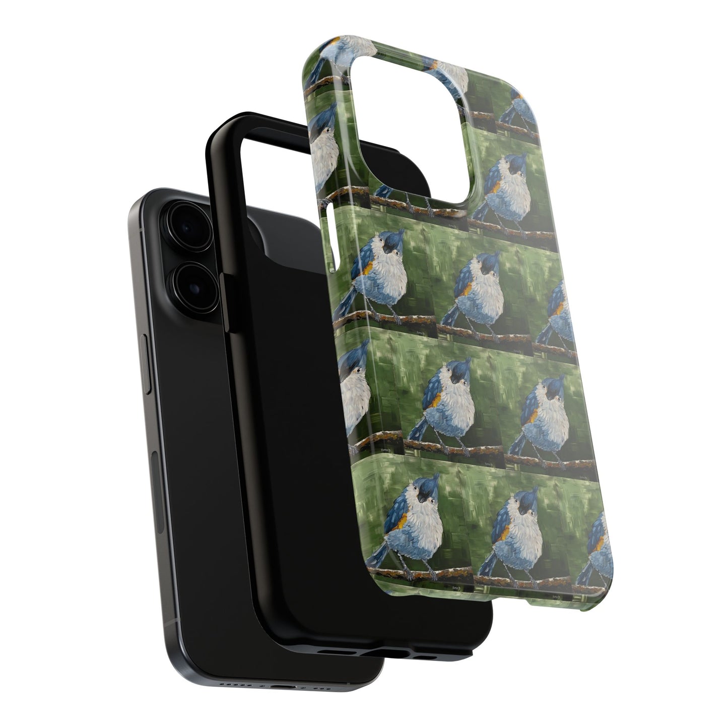 Phone Case: Titmouse Bird Tough Phone Case - BirdInspired Design