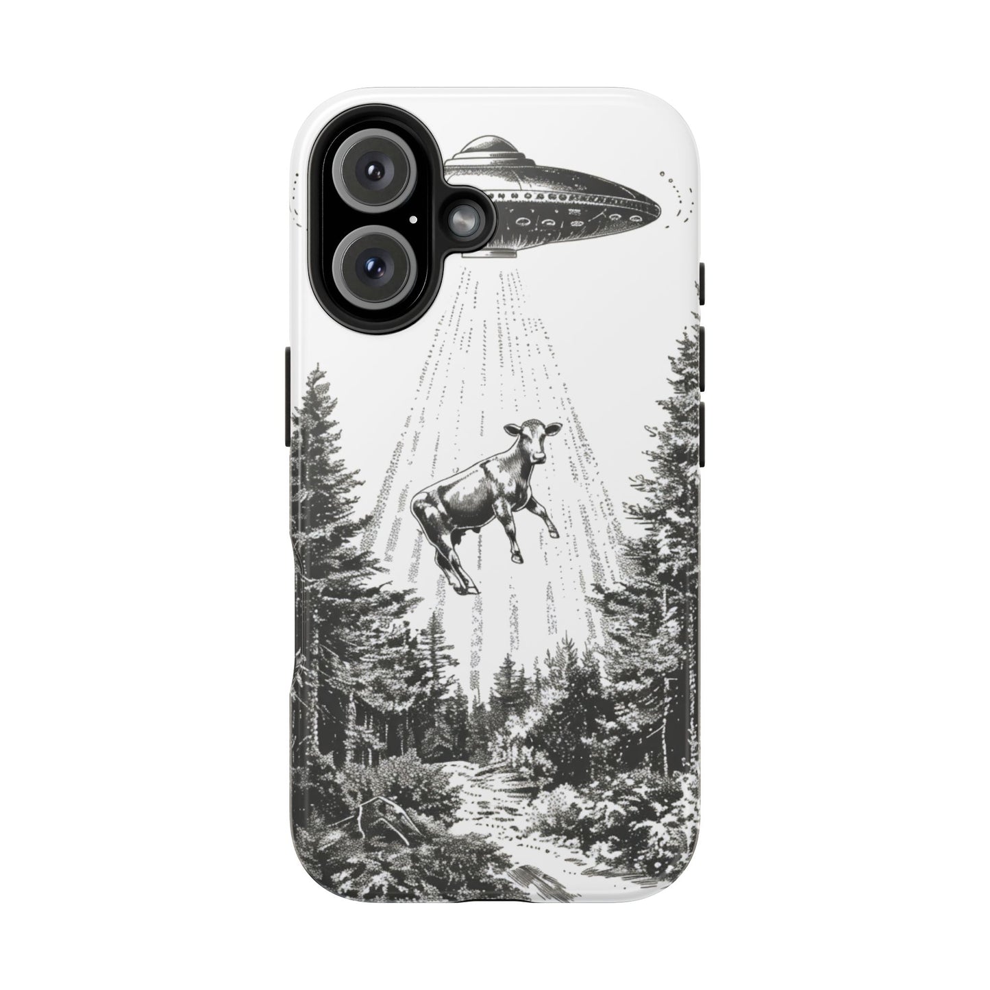 Phone Case: Alien Cow Tough Phone Case - Alien Inspired Design