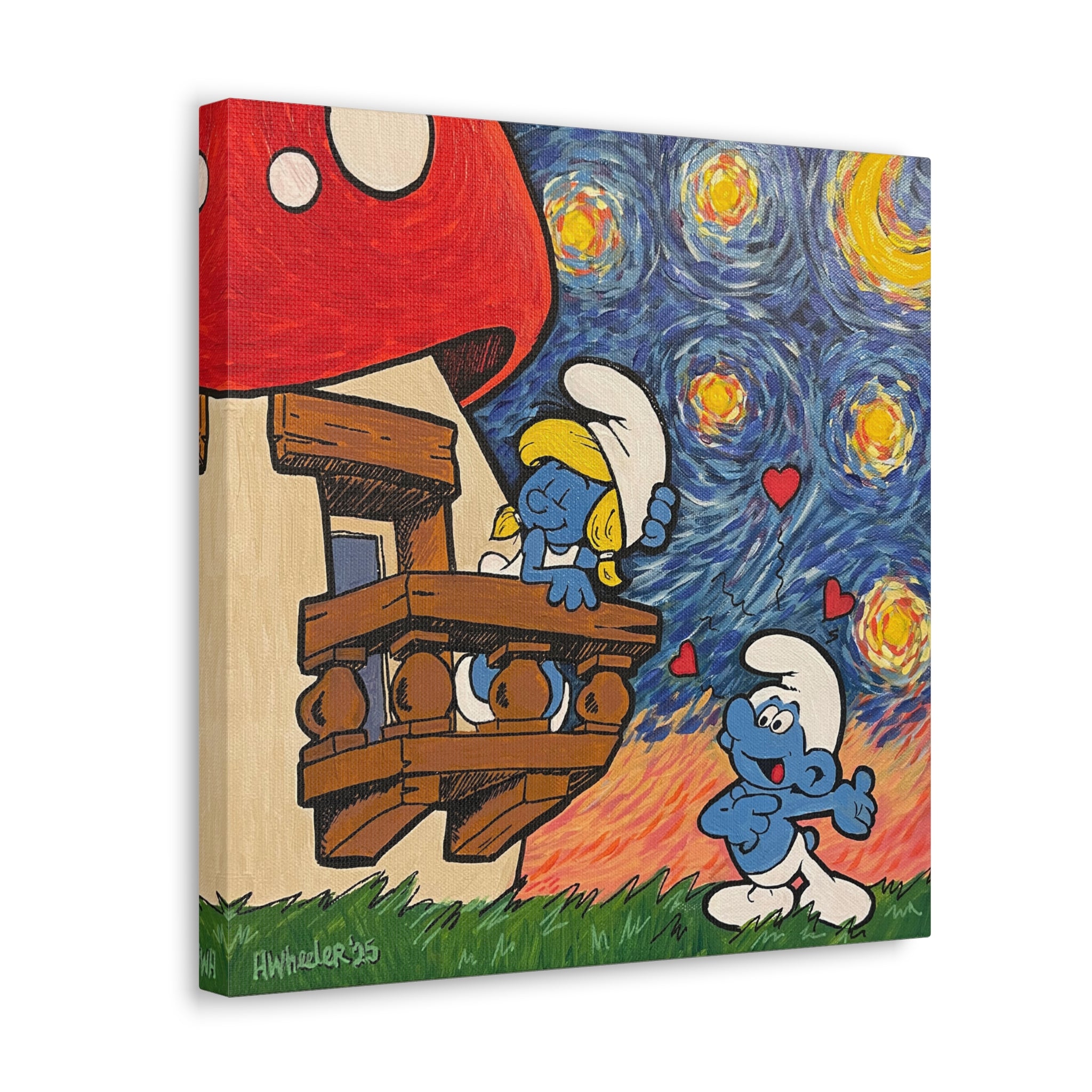 Art: Love and a Starry Night Canvas Print