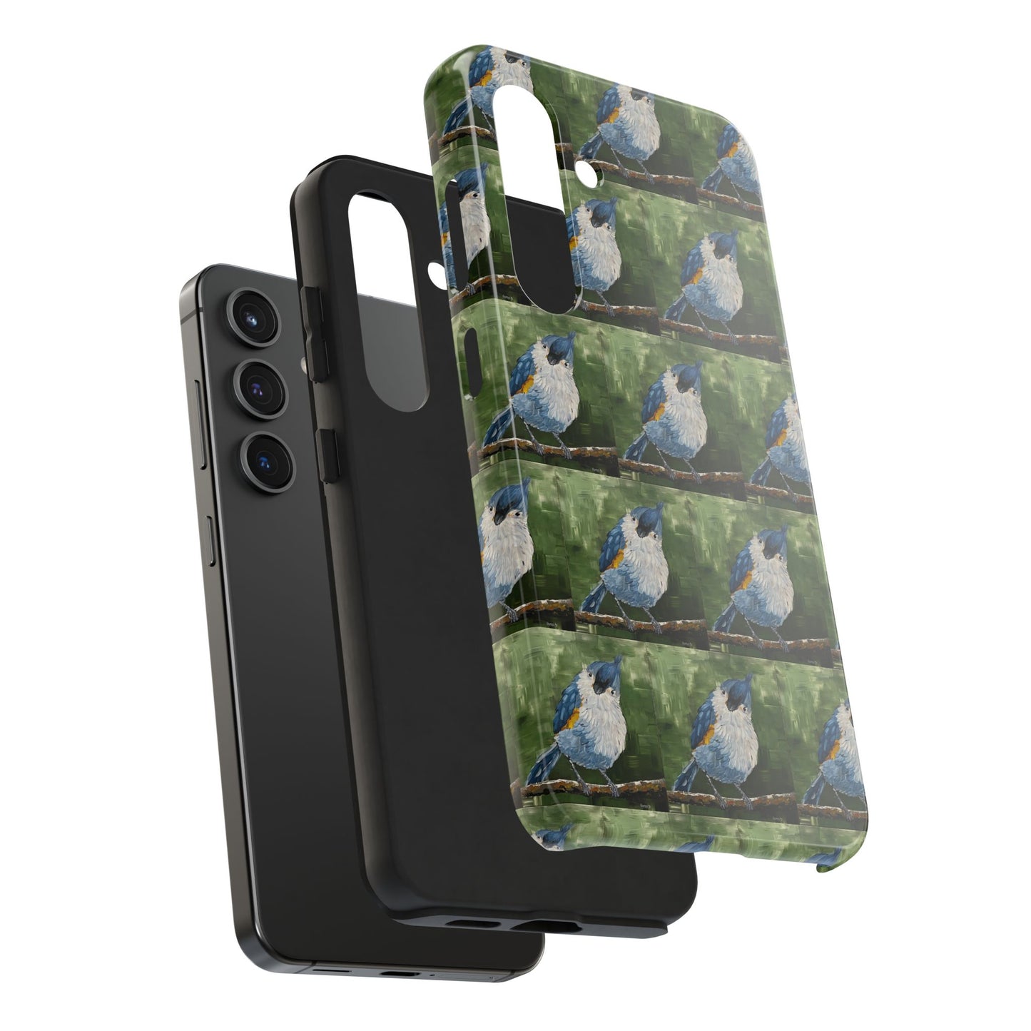 Phone Case: Titmouse Bird Tough Phone Case - BirdInspired Design