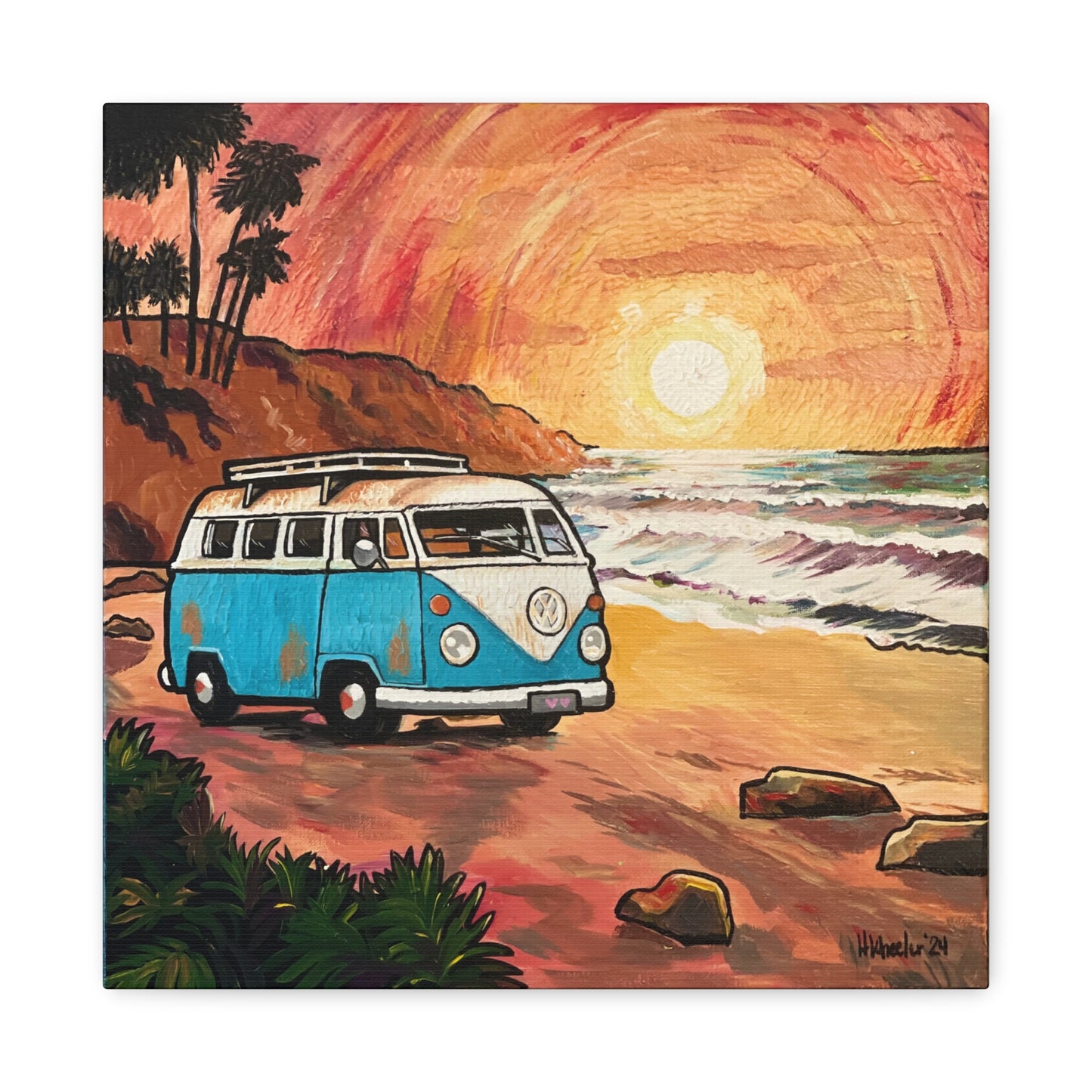 Art: California Beach Canvas Print