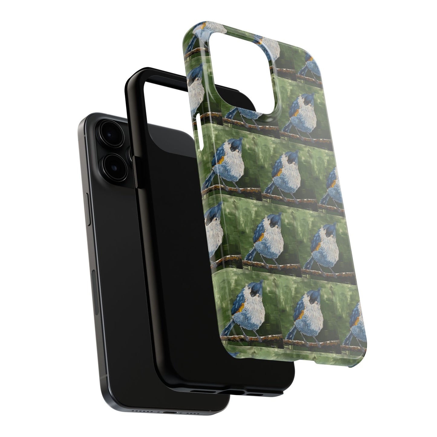Phone Case: Titmouse Bird Tough Phone Case - BirdInspired Design