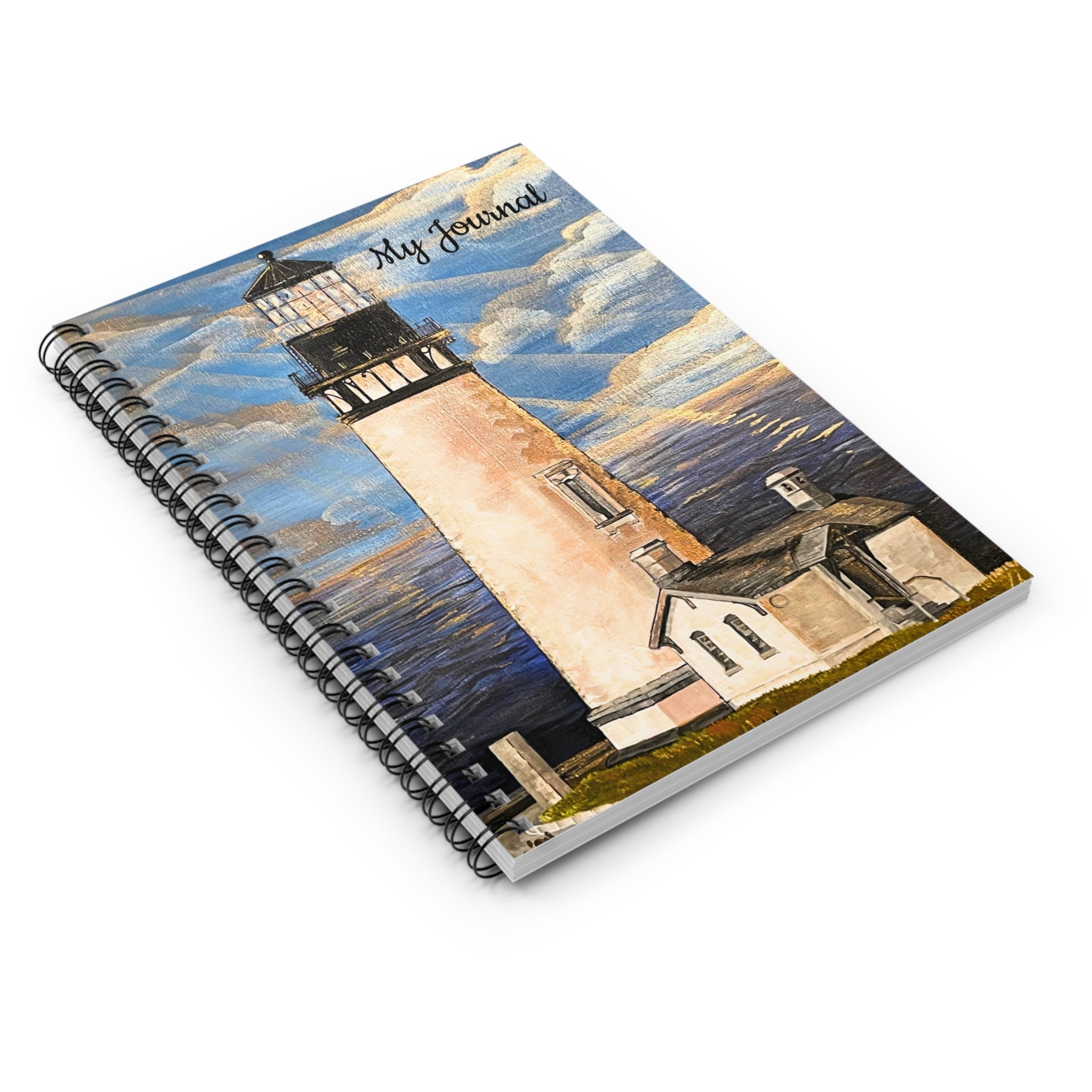 Journal: My Lighthouse Journal Spiral Notebook - Ruled Line