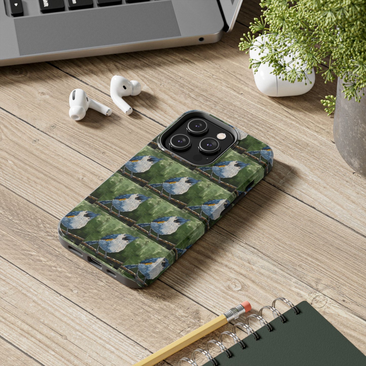 Phone Case: Titmouse Bird Tough Phone Case - BirdInspired Design
