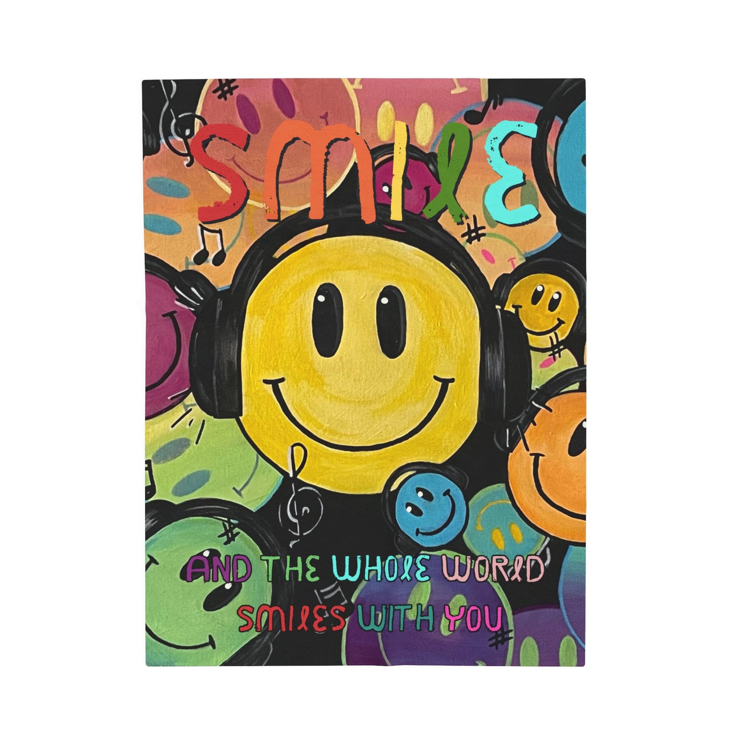 Blanket: Smile Velveteen Plush Blanket