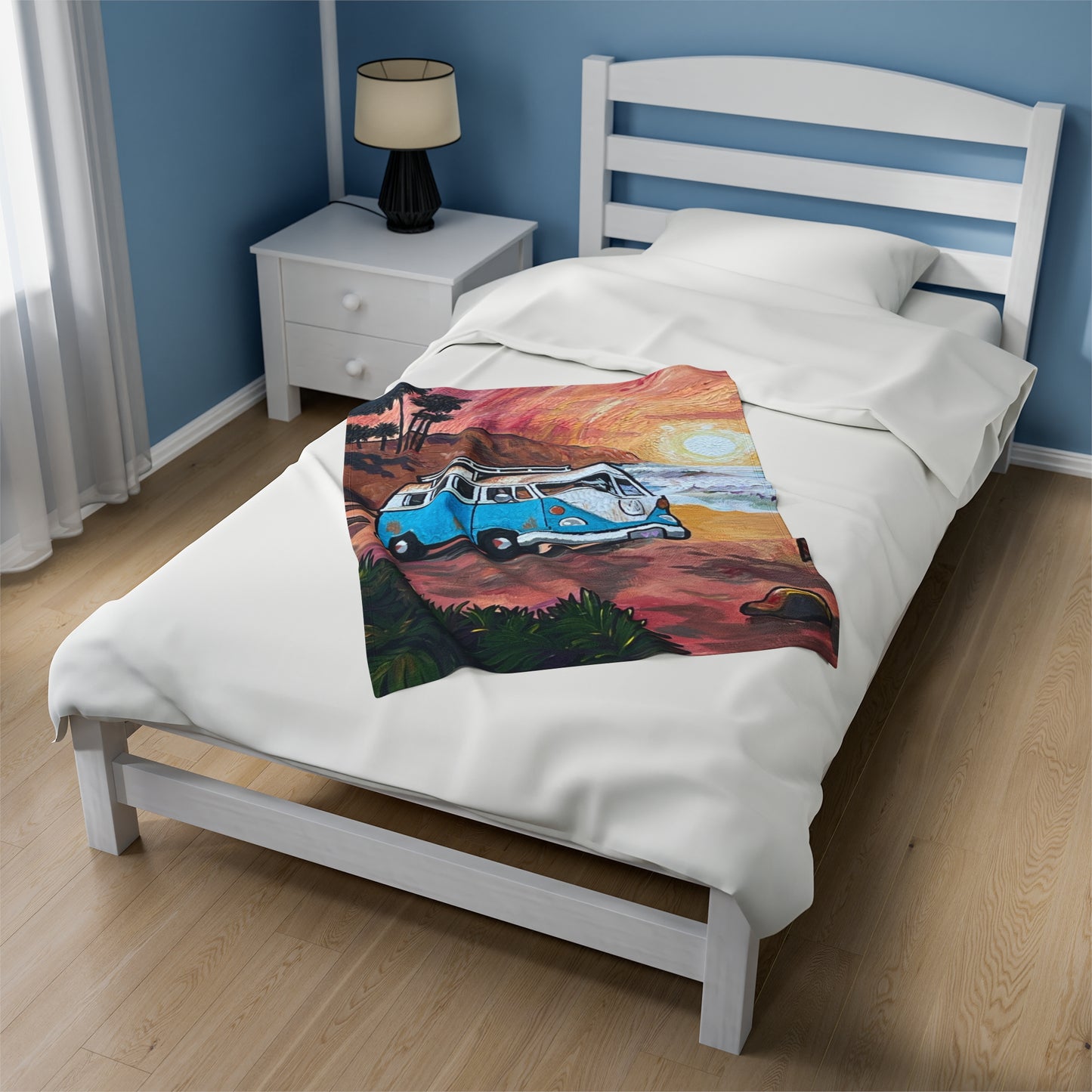 Blanket: California Coast Velveteen Plush Blanket