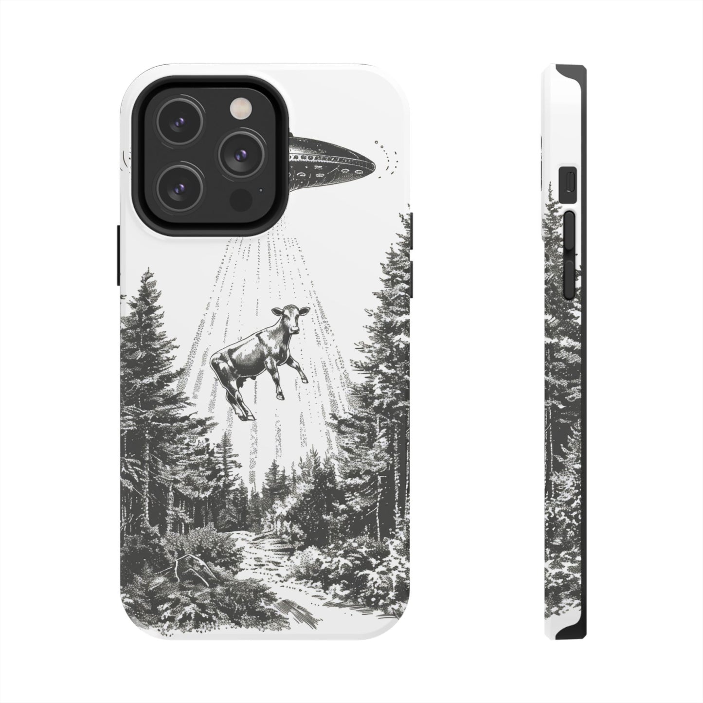 Phone Case: Alien Cow Tough Phone Case - Alien Inspired Design