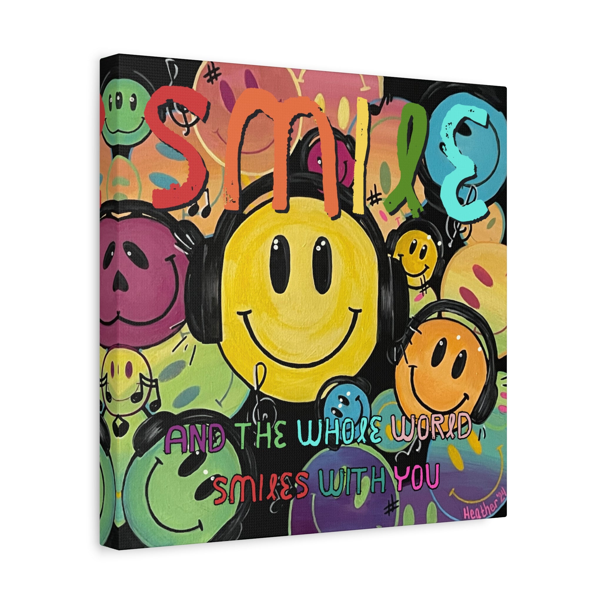 Art: Smile Canvas Print