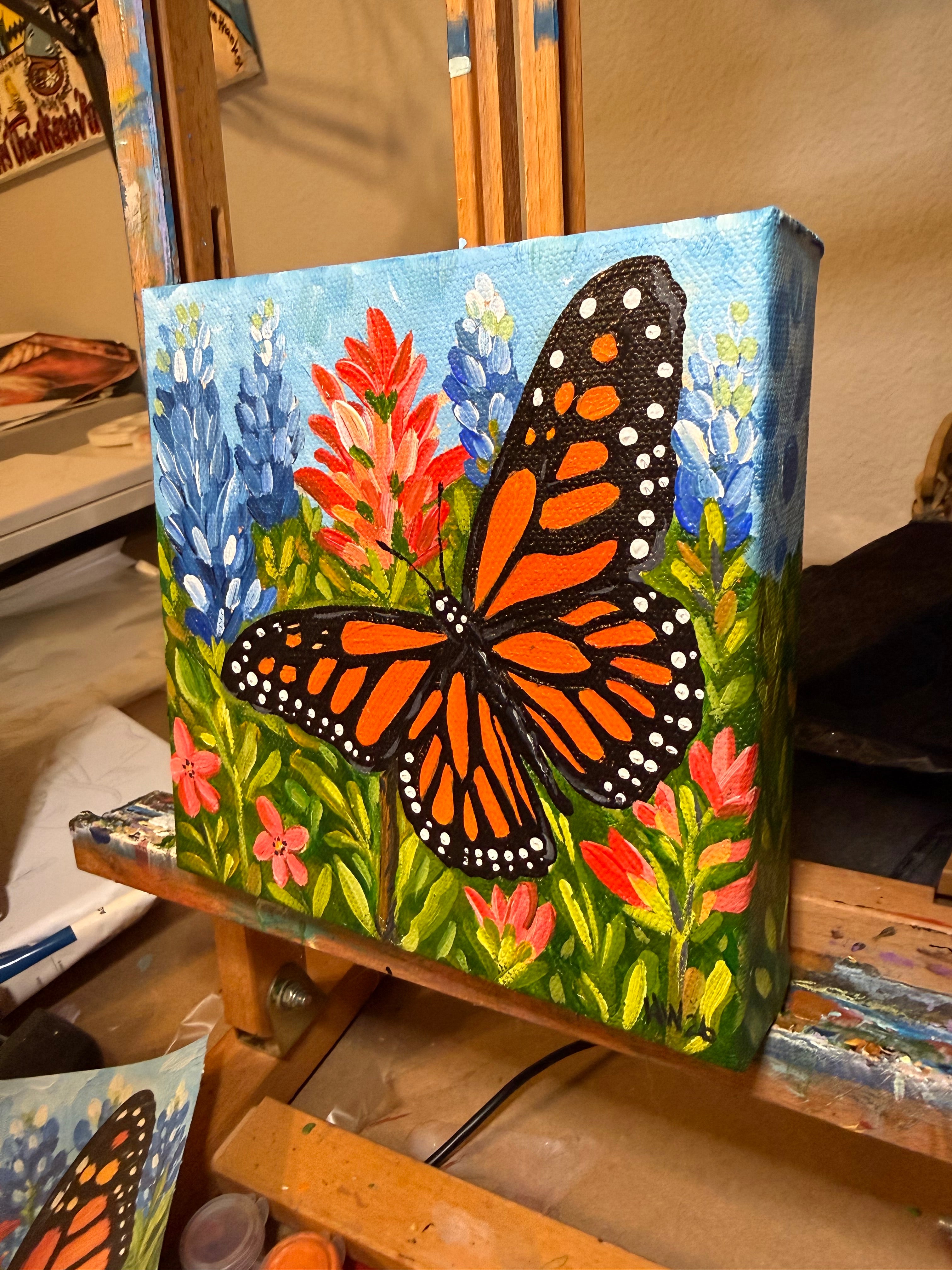 Butterfly on Bluebonnets