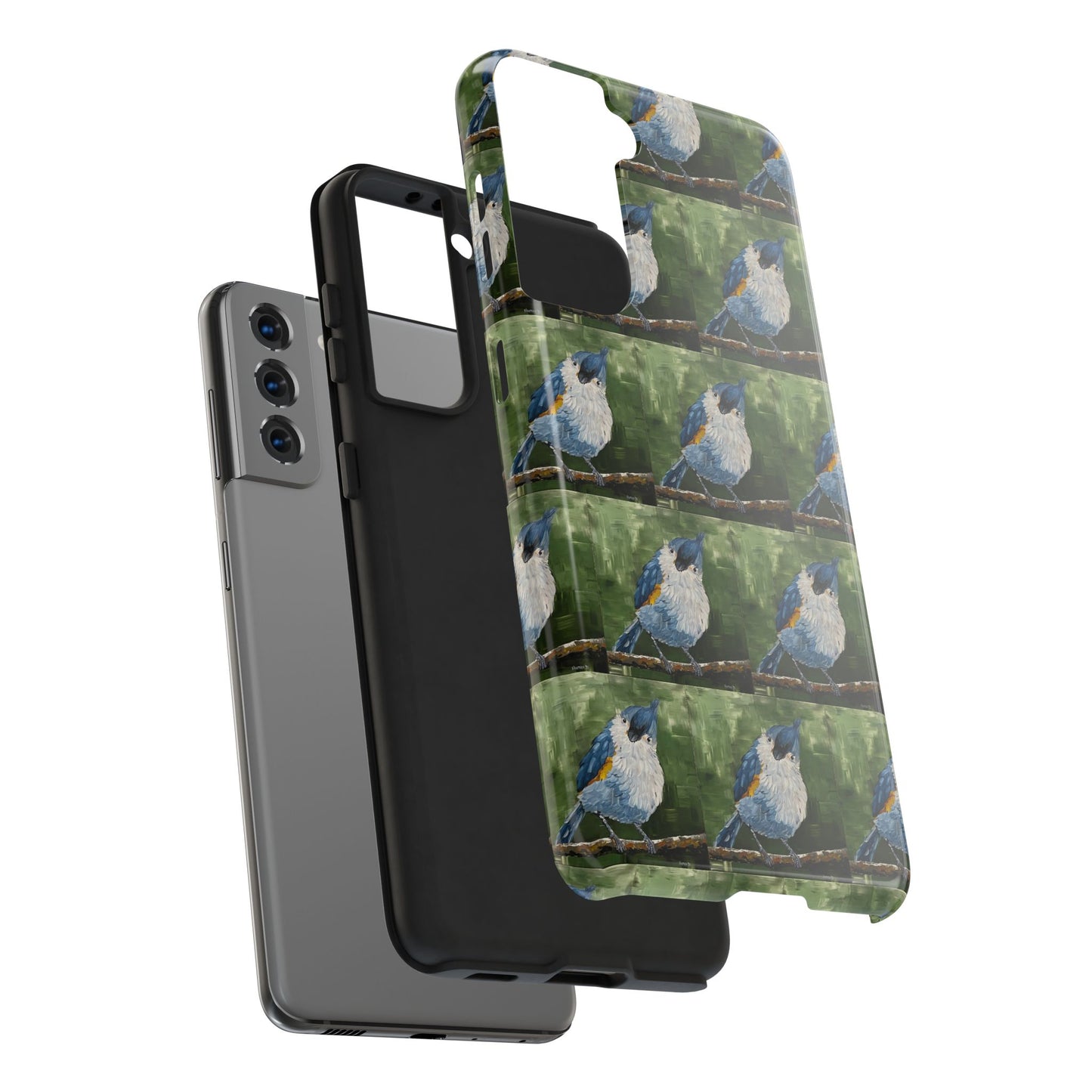 Phone Case: Titmouse Bird Tough Phone Case - BirdInspired Design