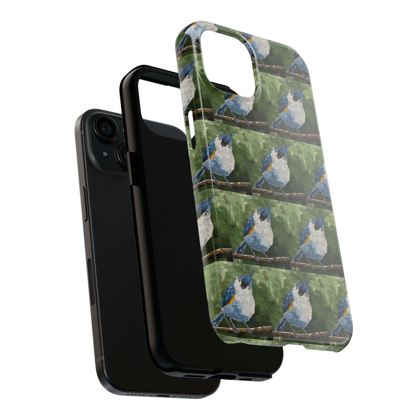 Phone Case: Titmouse Bird Tough Phone Case - BirdInspired Design