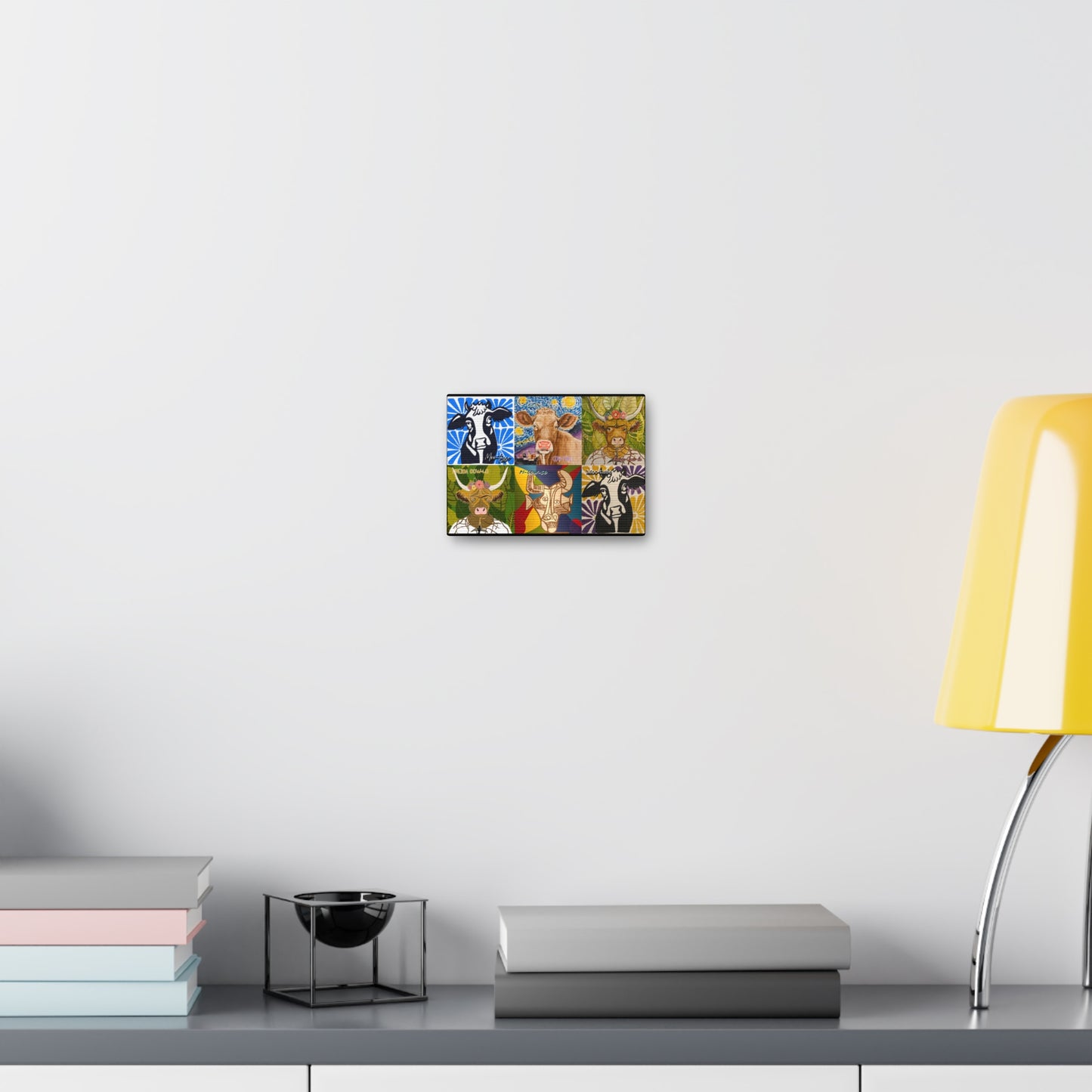 Art: Master Artist Cow Canvas Gallery Wraps - Farmhouse Wall Art for Animal Lovers