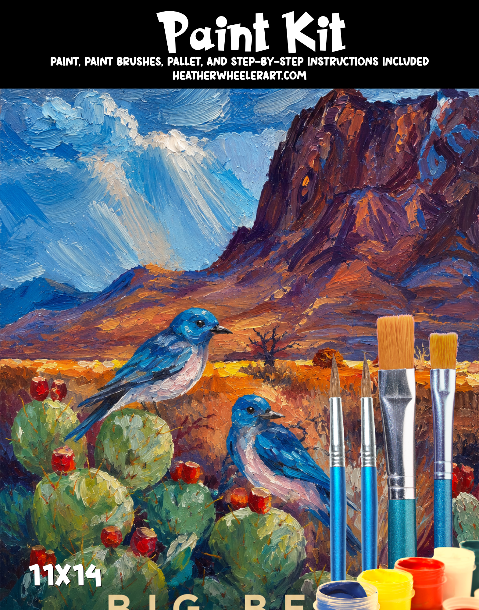 DIY Canvas Painting Kit Big Bend - Canvas Original