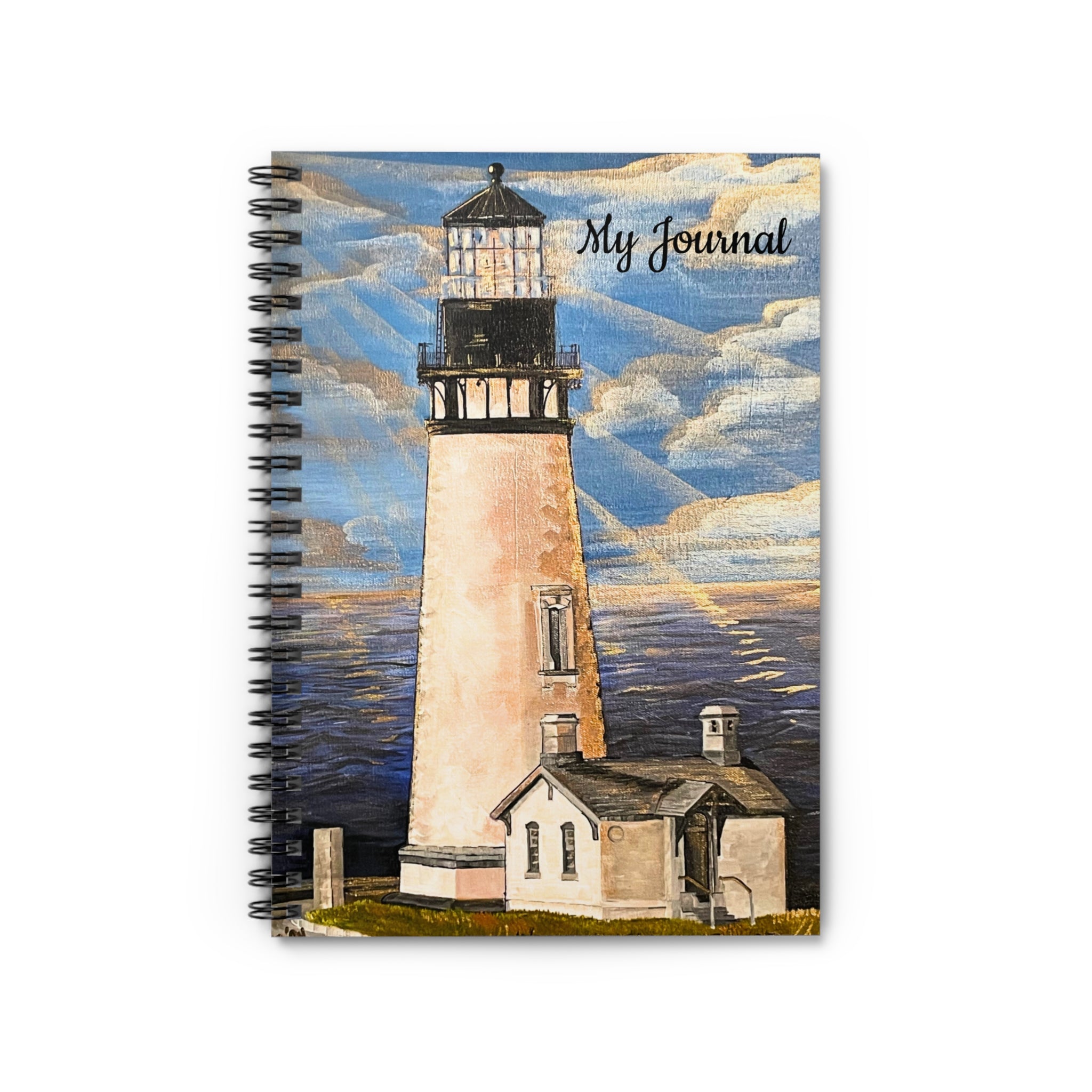 Journal: My Lighthouse Journal Spiral Notebook - Ruled Line