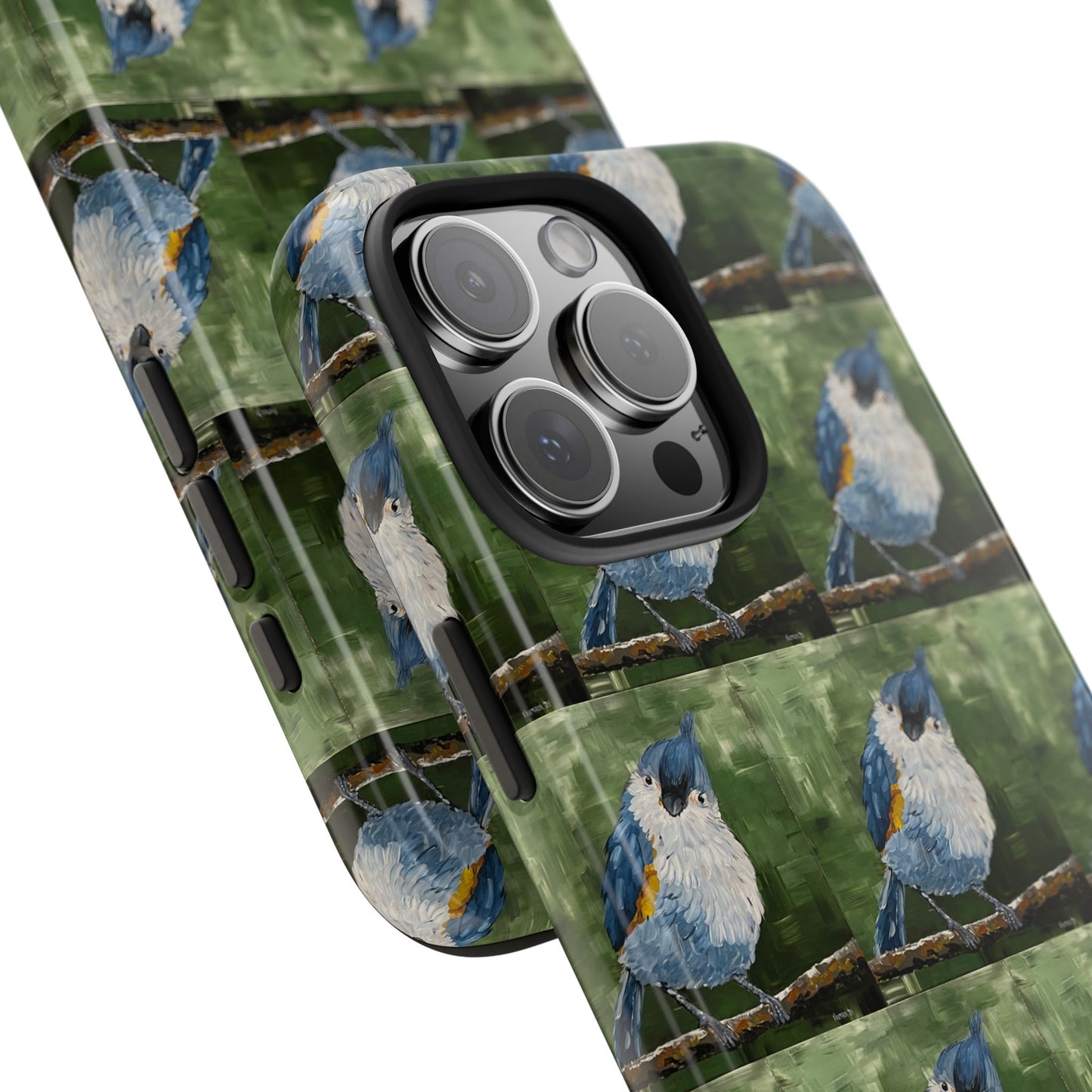 Phone Case: Titmouse Bird Tough Phone Case - BirdInspired Design