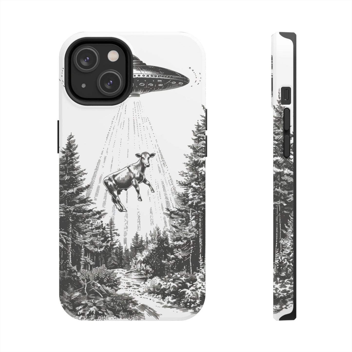 Phone Case: Alien Cow Tough Phone Case - Alien Inspired Design