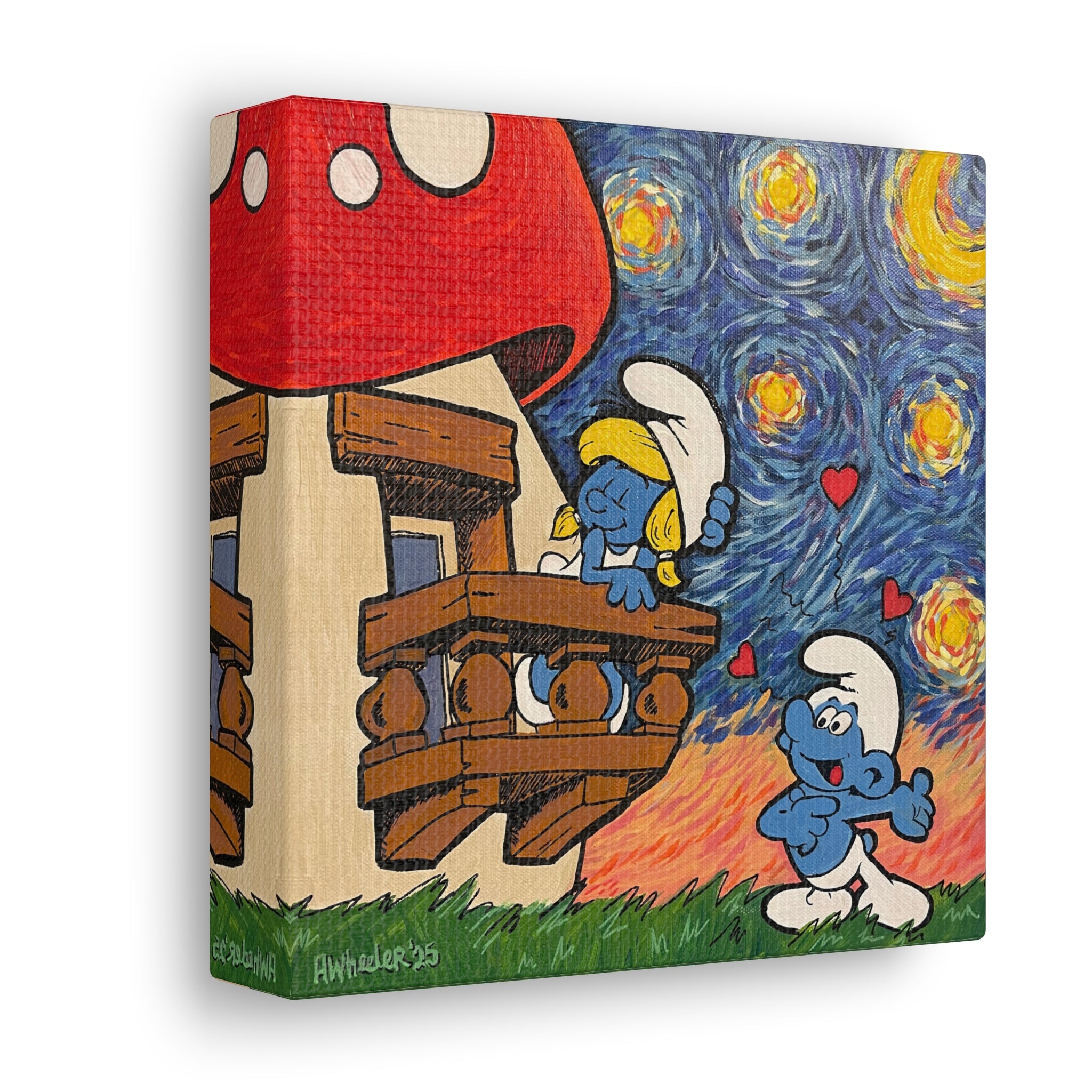 Art: Love and a Starry Night Canvas Print