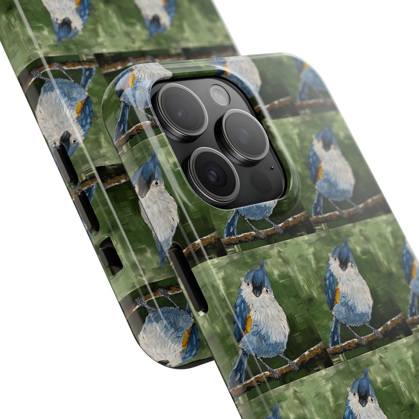 Phone Case: Titmouse Bird Tough Phone Case - BirdInspired Design