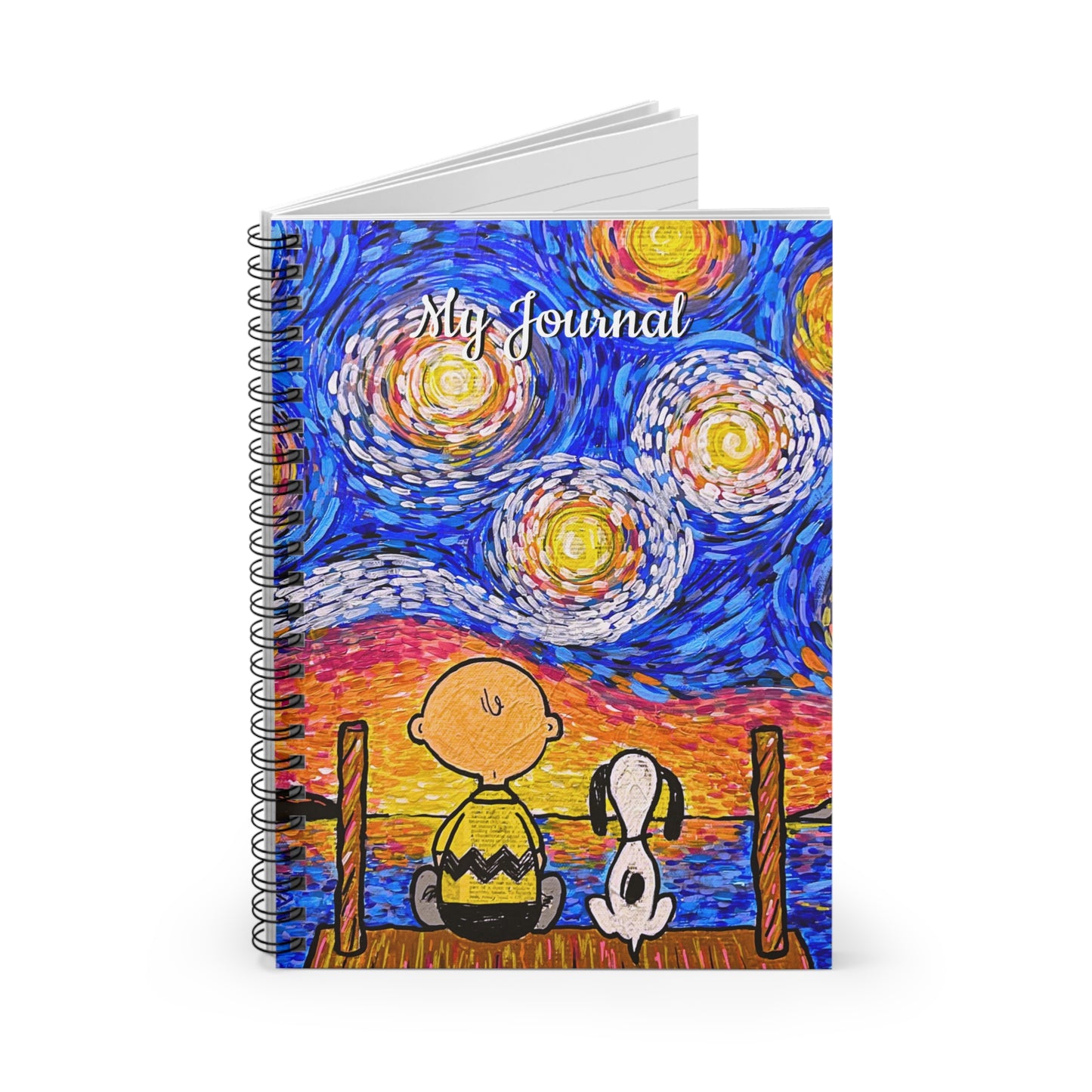 Journal: Starry Night Rule-Lined Spiral Notebook
