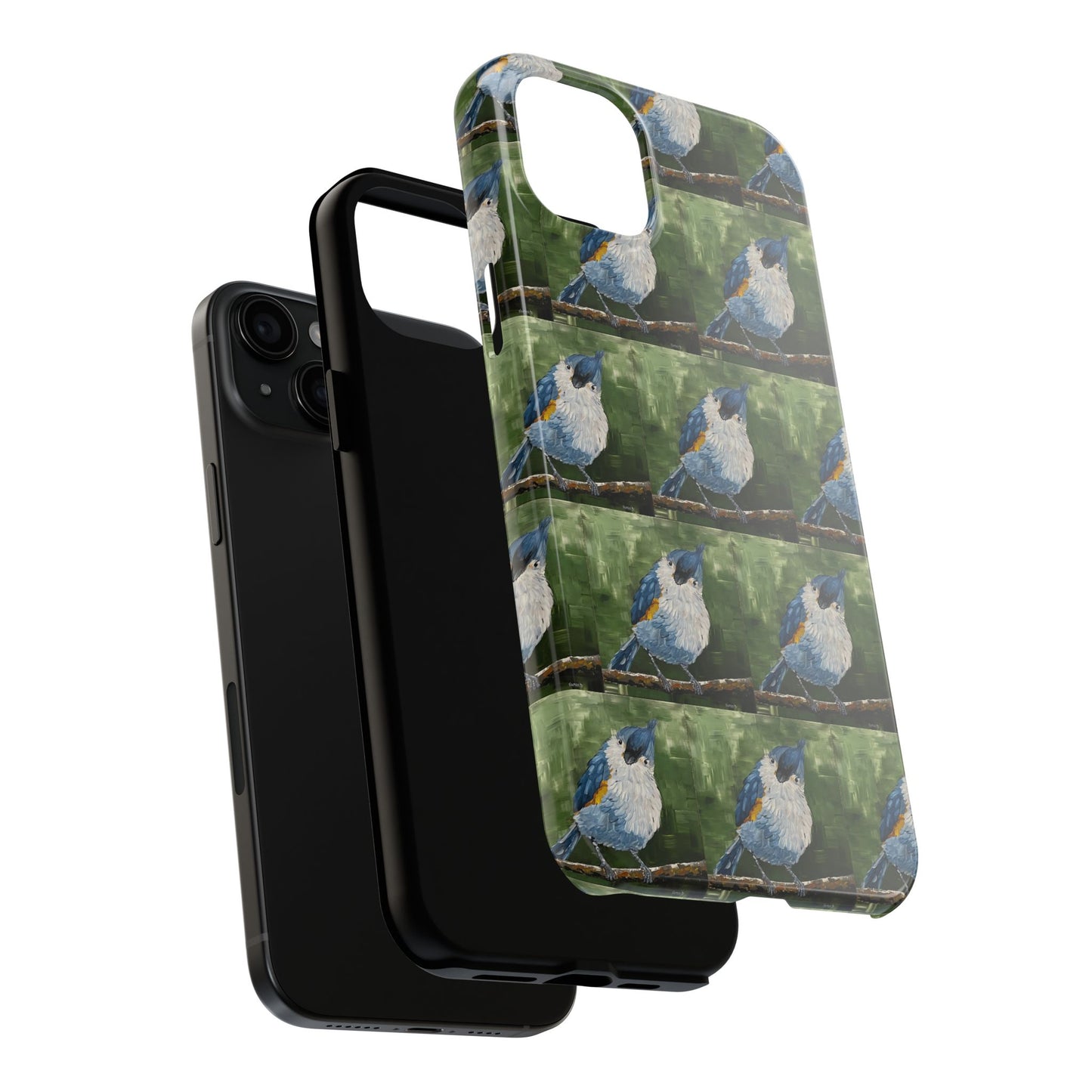 Phone Case: Titmouse Bird Tough Phone Case - BirdInspired Design