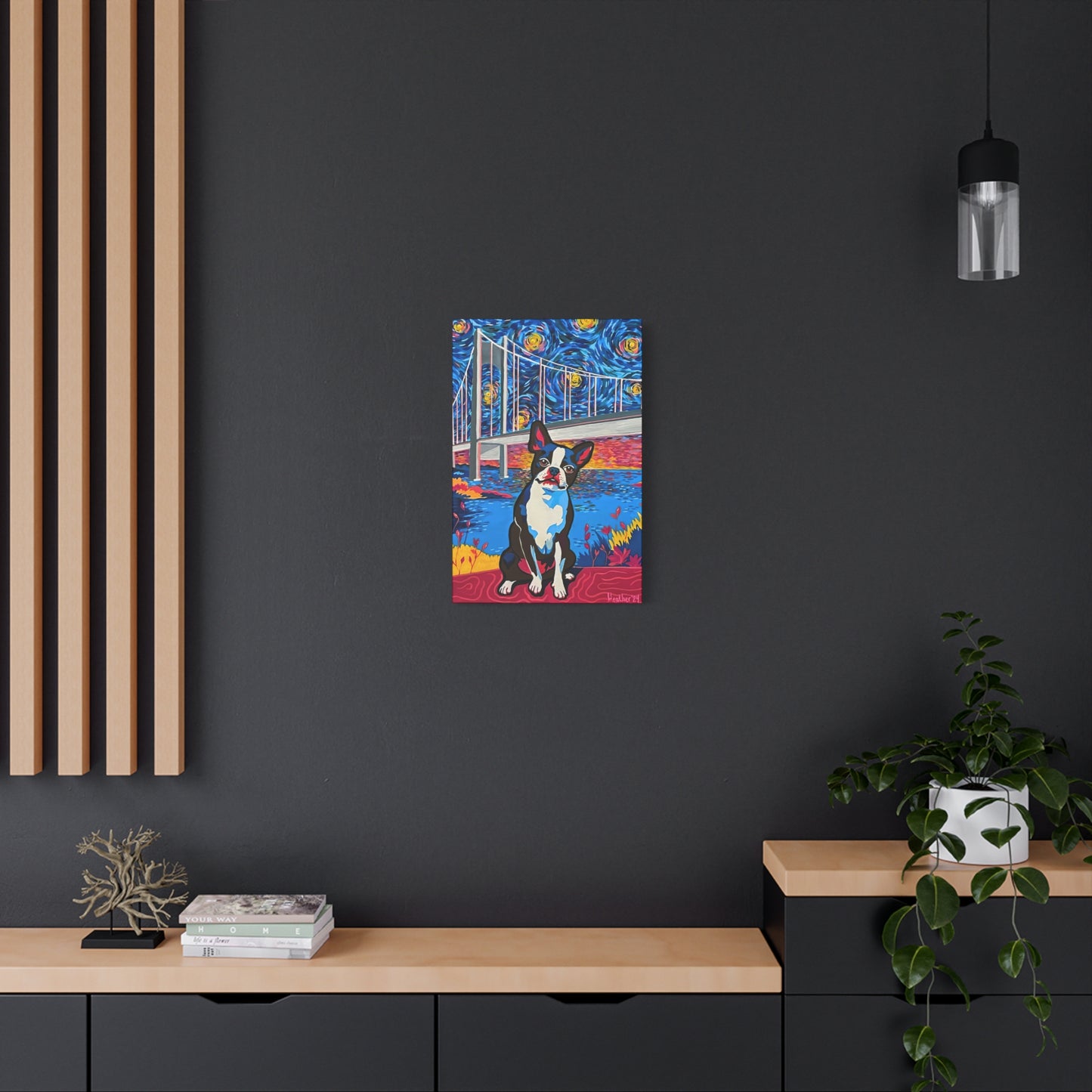 Art: Boston Terrier Canvas Print