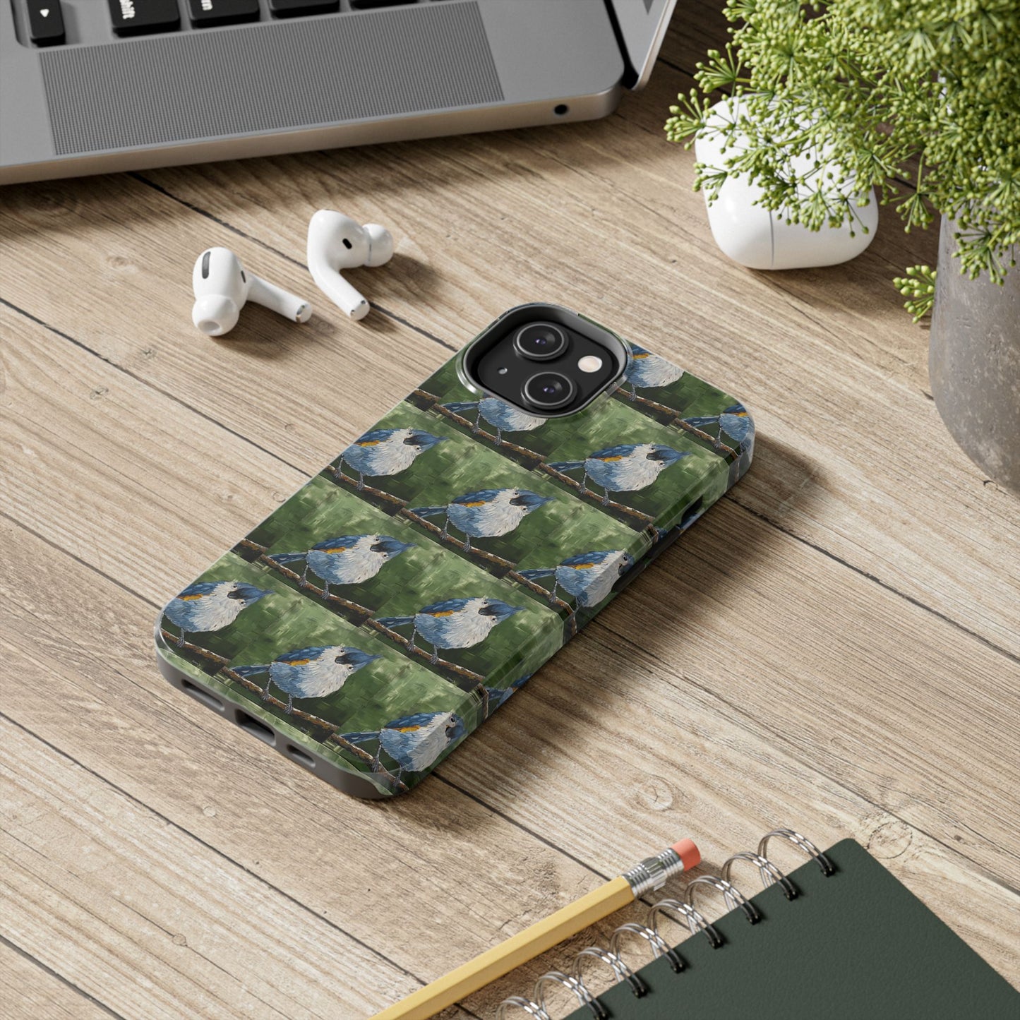 Phone Case: Titmouse Bird Tough Phone Case - BirdInspired Design