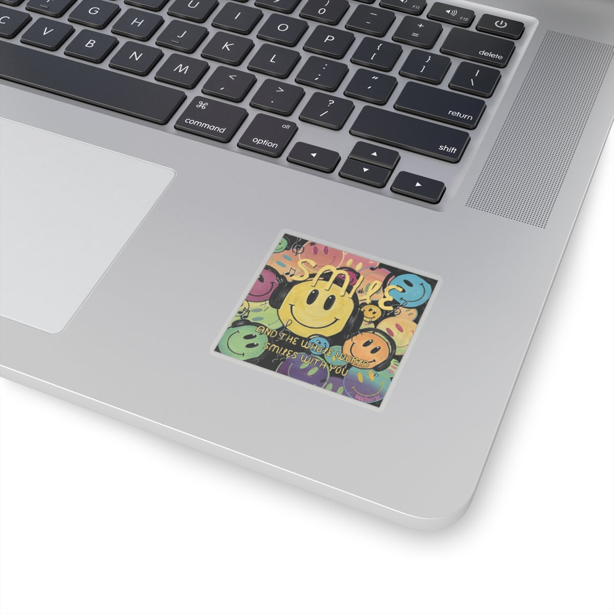 Sticker: Smile and the Whole World Smiles with You Kiss-Cut Stickers