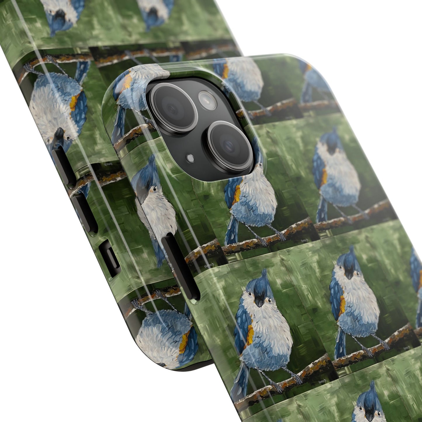 Phone Case: Titmouse Bird Tough Phone Case - BirdInspired Design