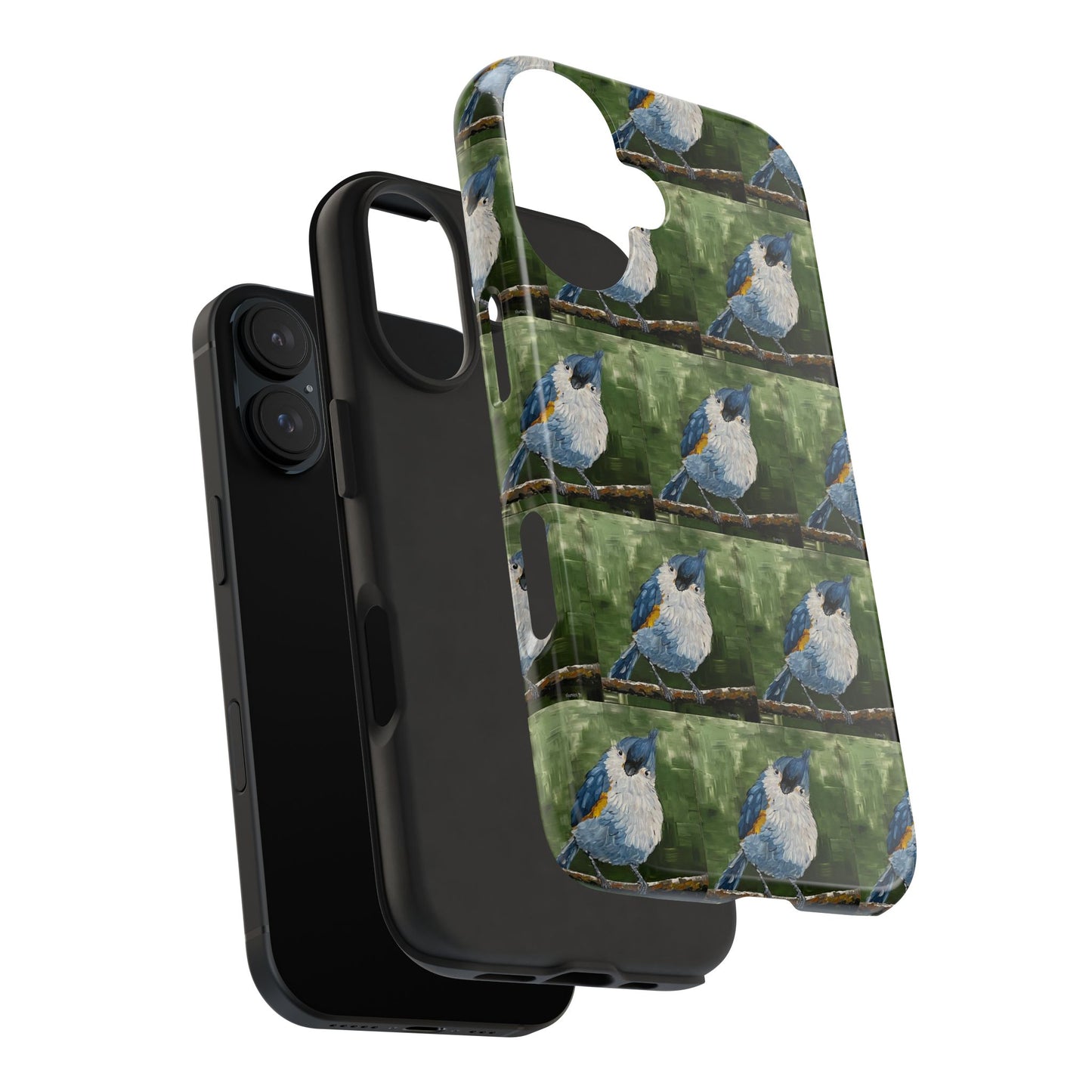 Phone Case: Titmouse Bird Tough Phone Case - BirdInspired Design