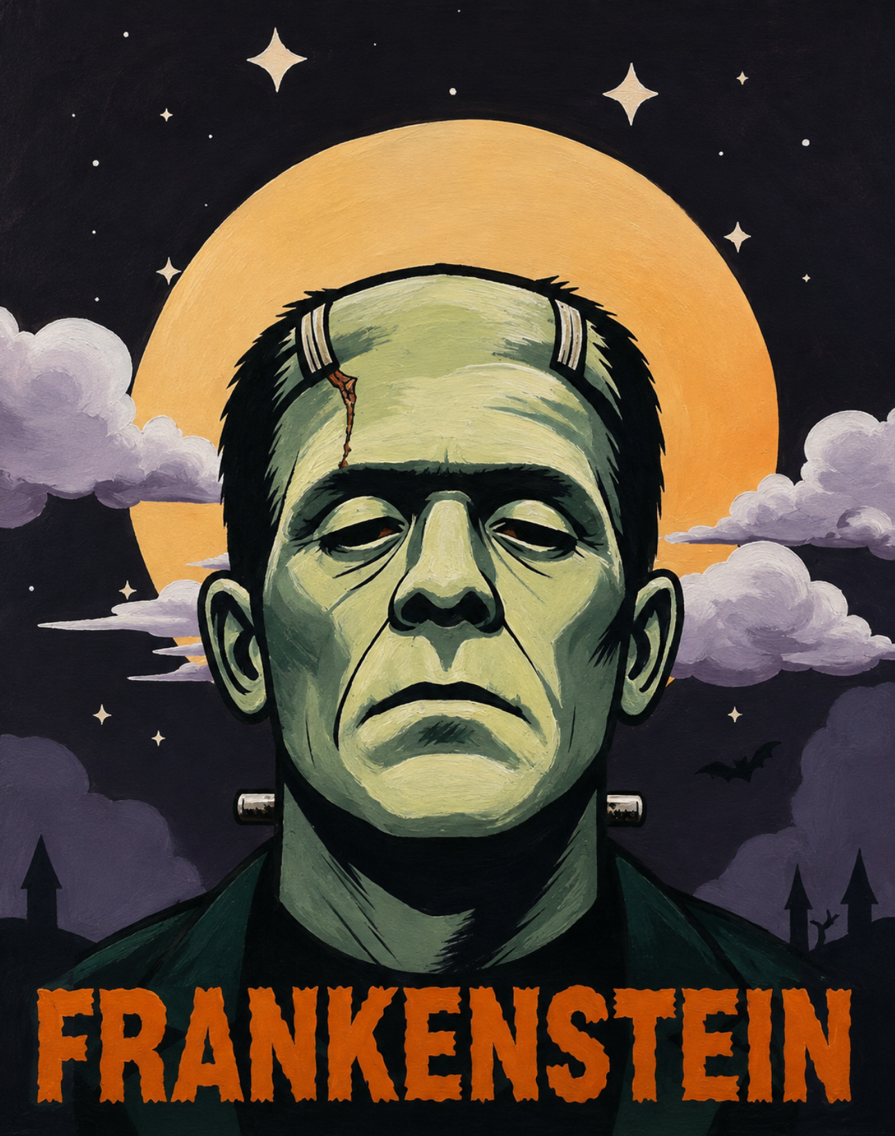 DIY Canvas Painting Kit Frankenstein
