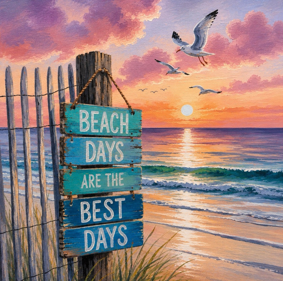 DIY Canvas Painting Kit Beach Days