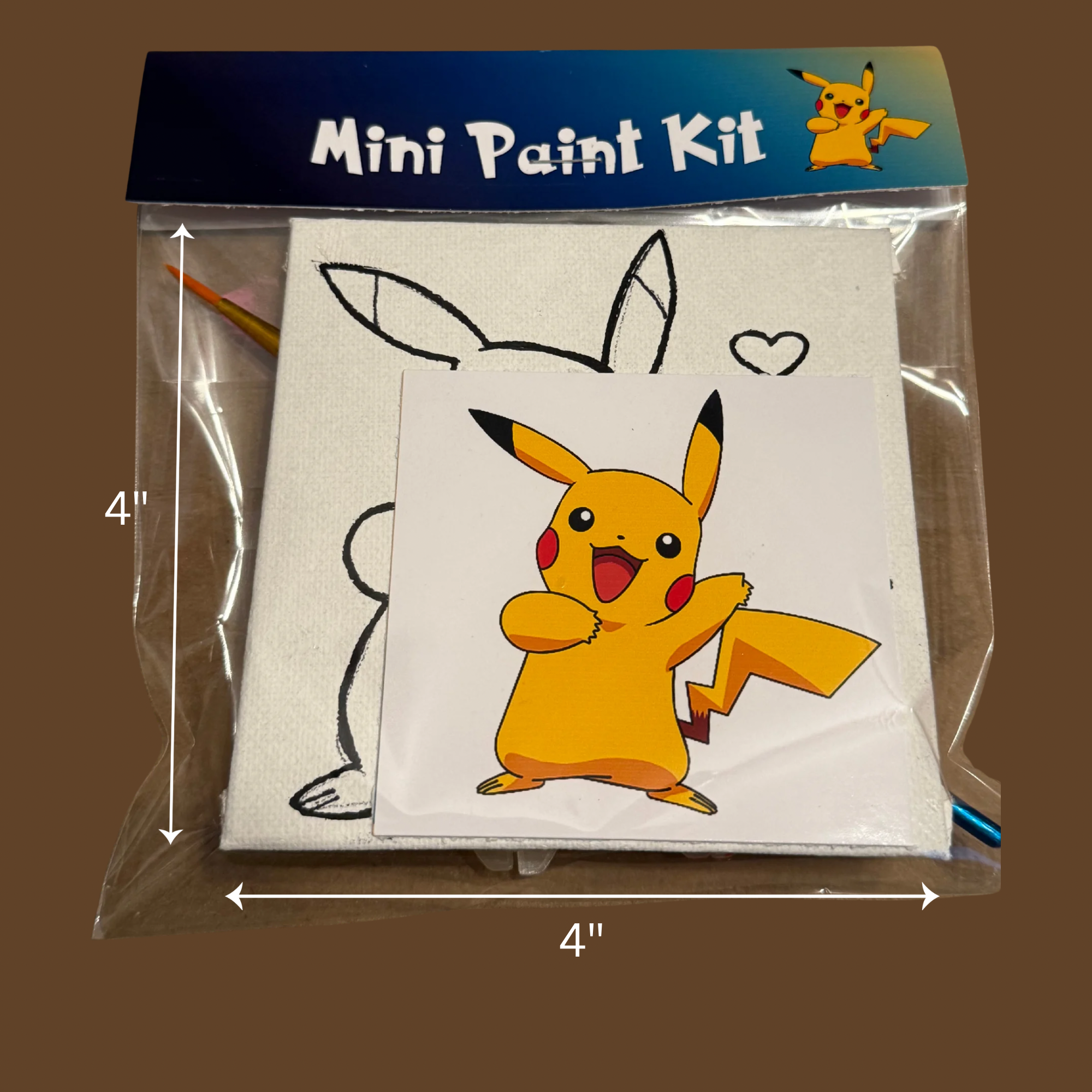 DIY Canvas Painting Kit MINIs Set of 12 Pokemon Friends