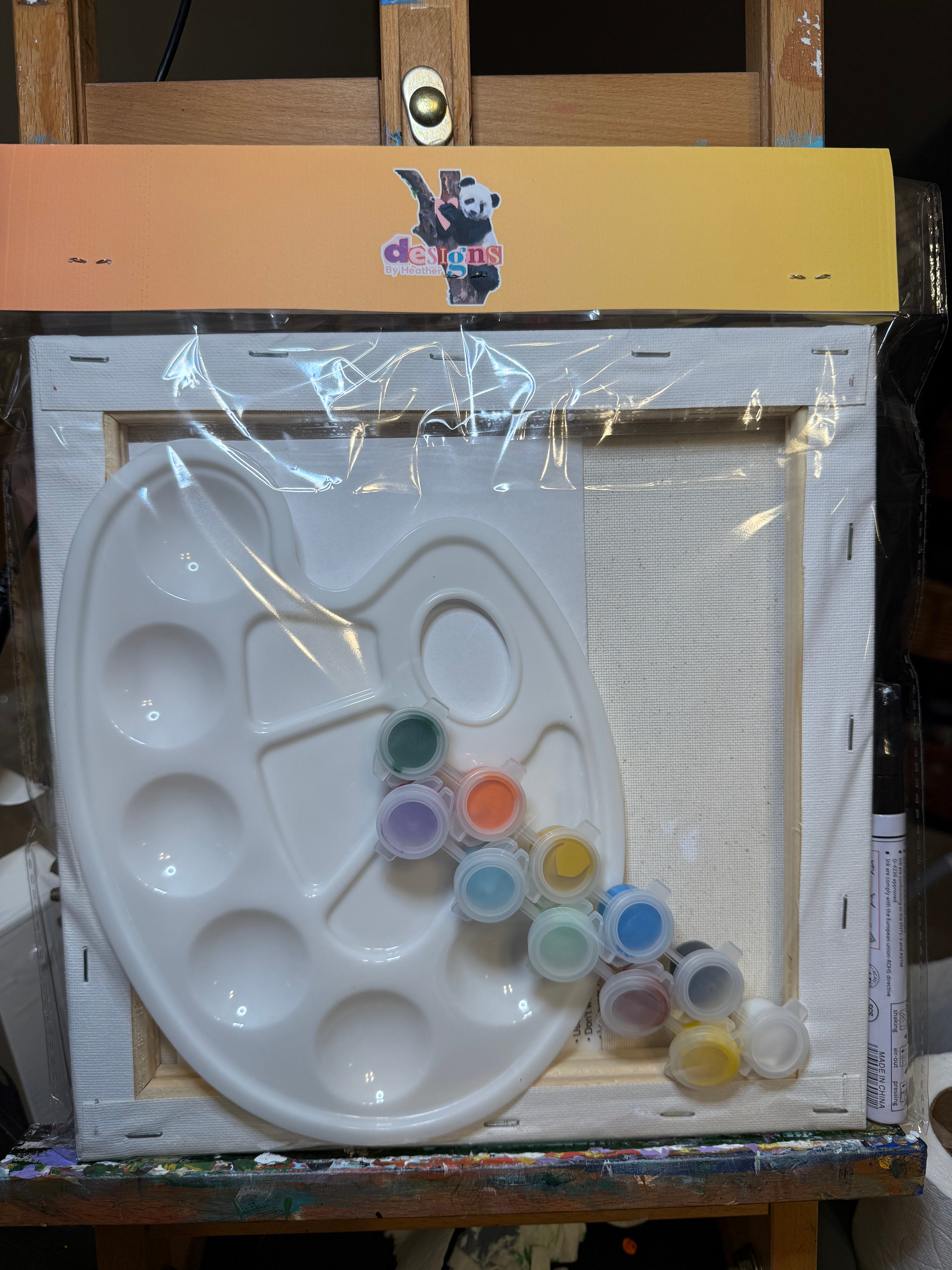 DIY Canvas Painting Kit Sunflower with Butterfly