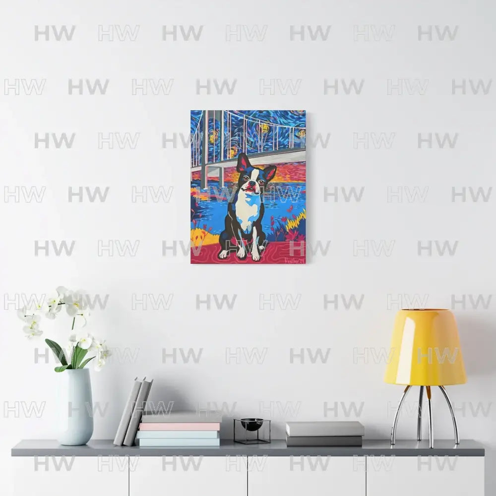Art: Boston Terrier Canvas Print - Canvas
