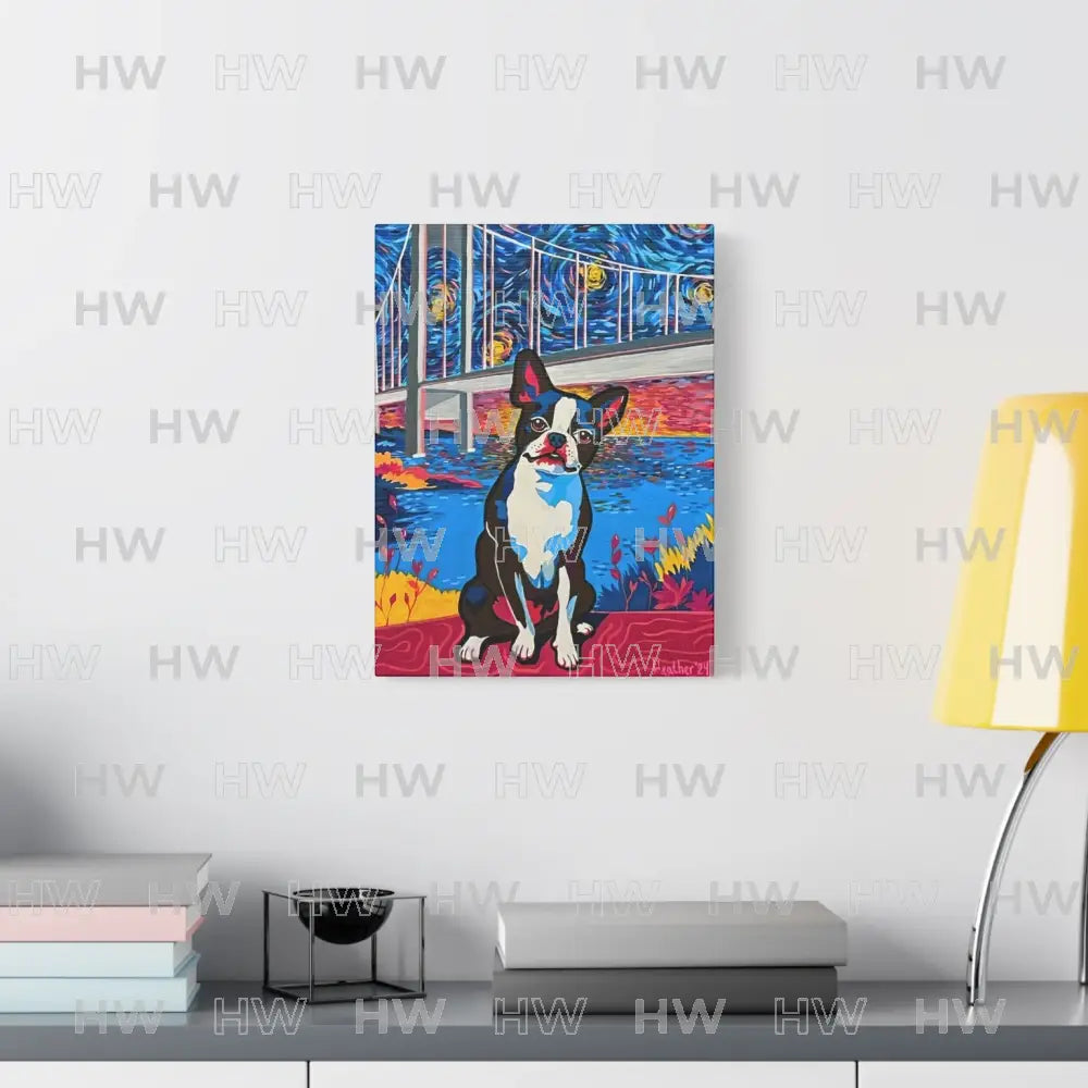 Art: Boston Terrier Canvas Print - Canvas