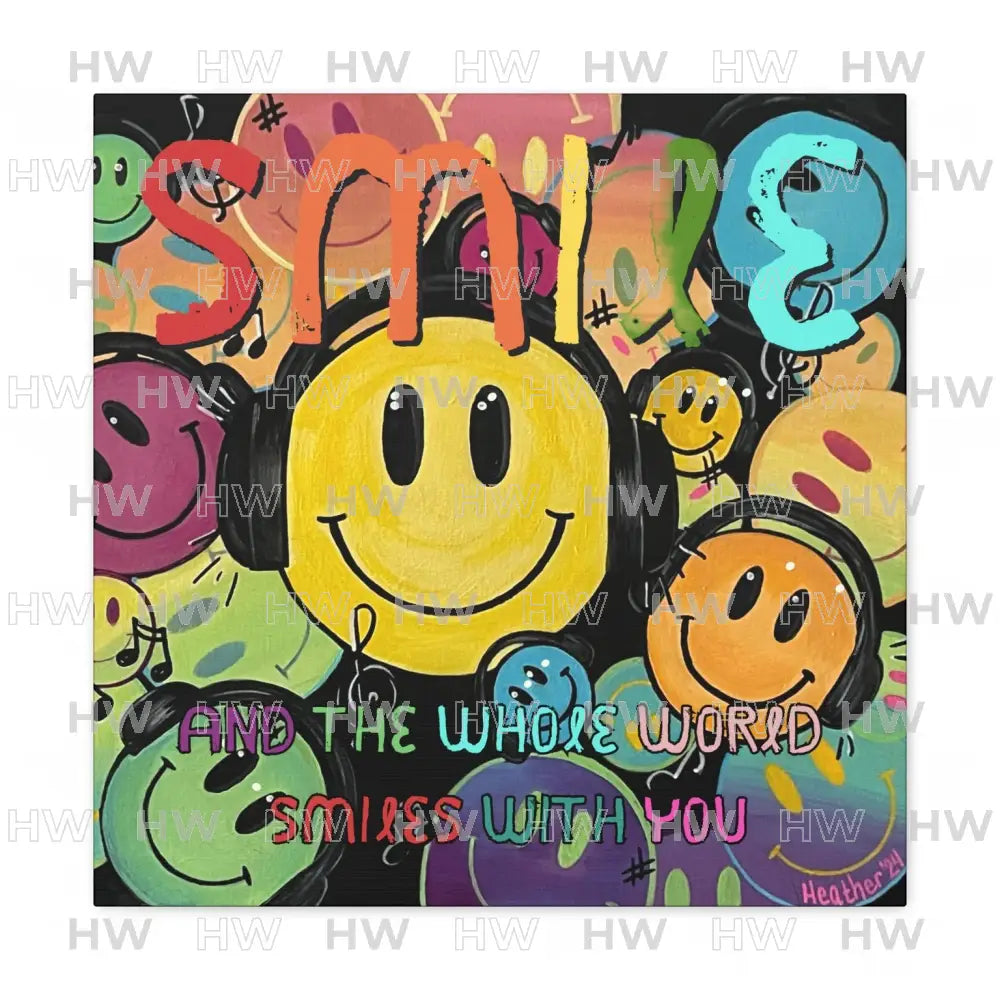 Art: Smile Canvas Print - Canvas