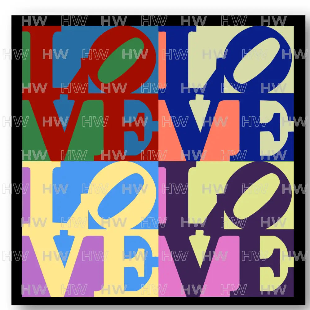 DIY Canvas Painting Kit LOVE Paint Party Canvas Original