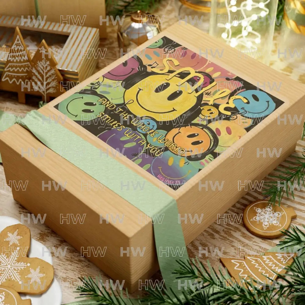 Sticker: Smile and the Whole World Smiles with You Kiss-Cut Stickers - Paper products