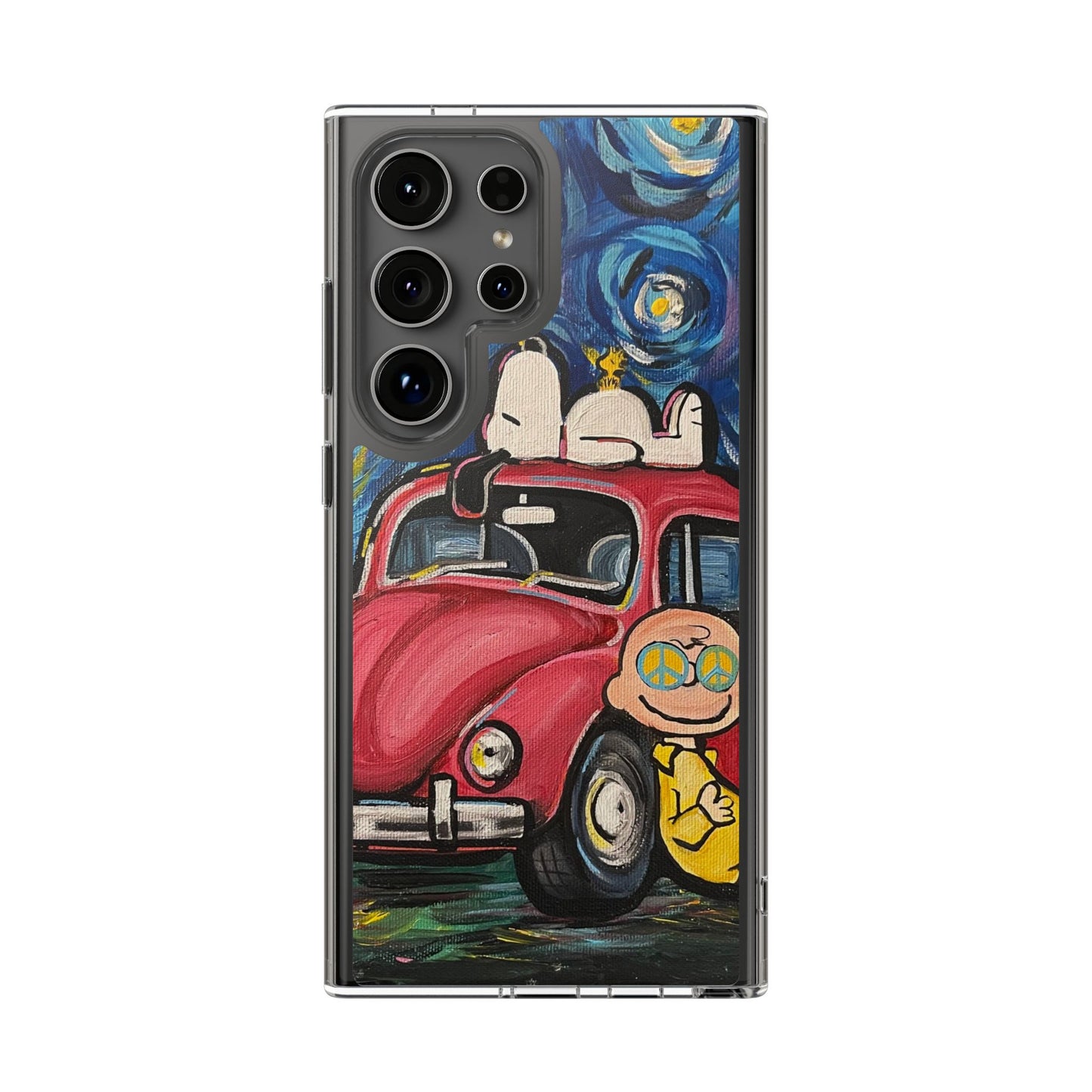 Phone Case: Starry Night with Bug Clear Cases
