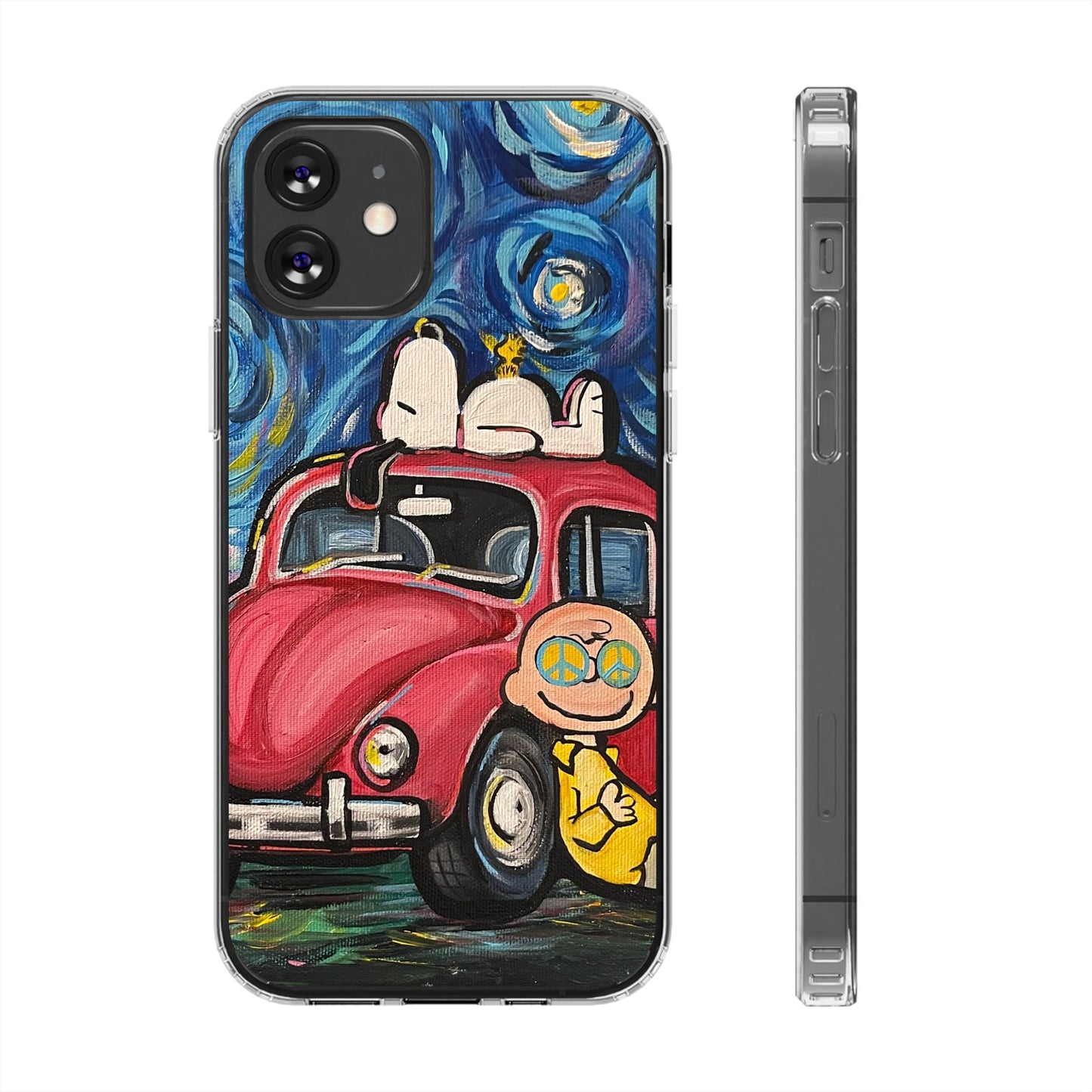 Phone Case: Starry Night with Bug Clear Cases